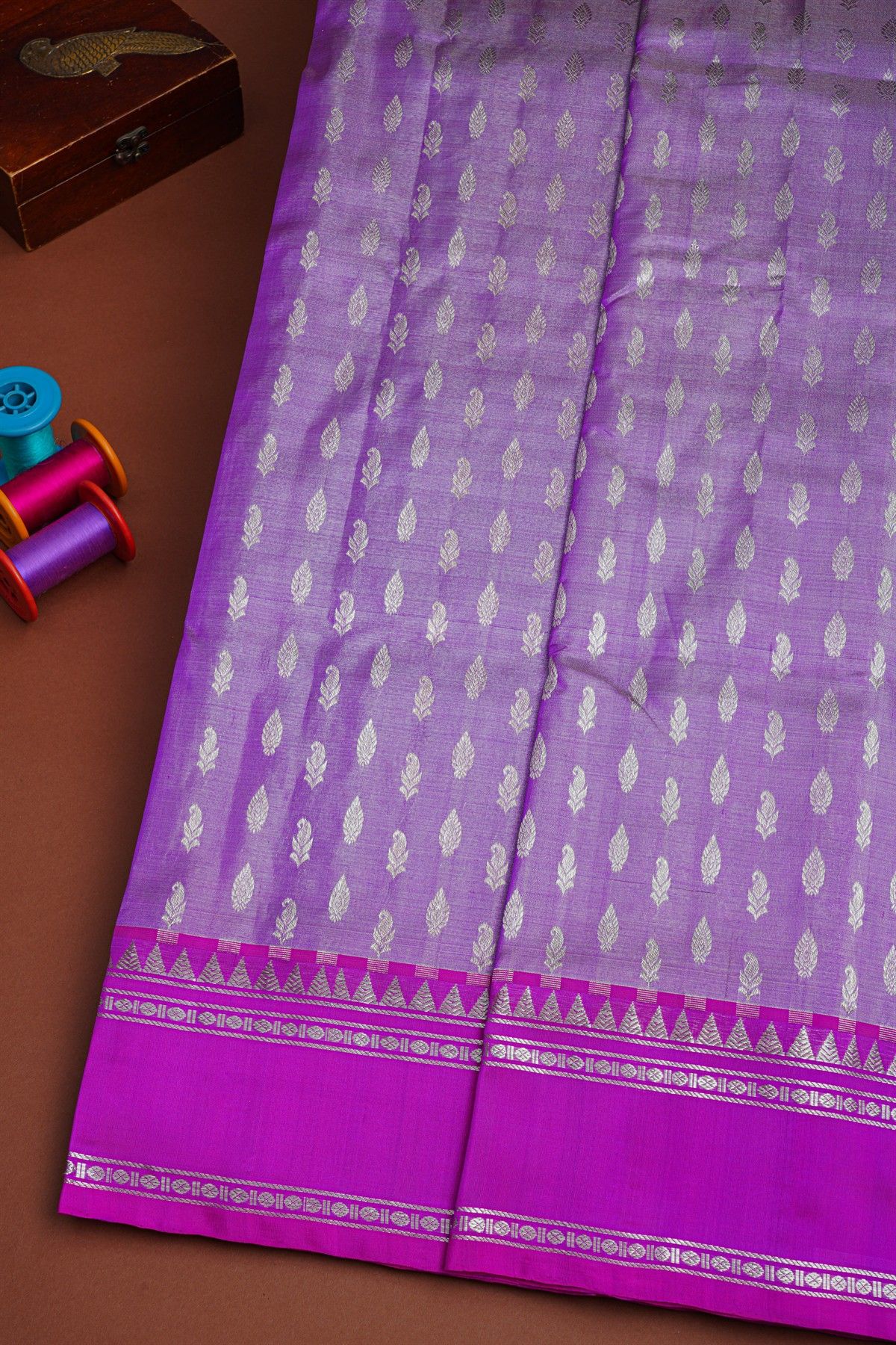 Venkatagiri Silk Lavender Saree