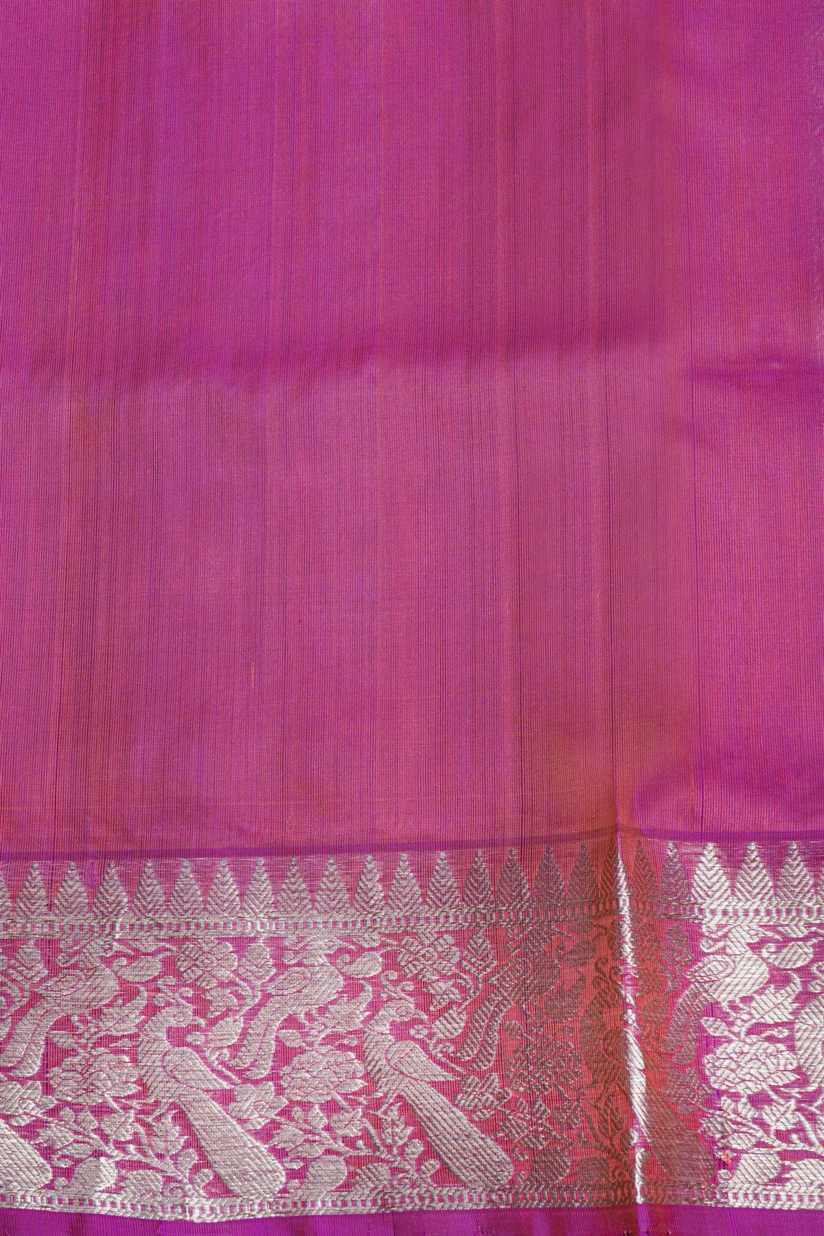 Venkatagiri Silk Peach Saree