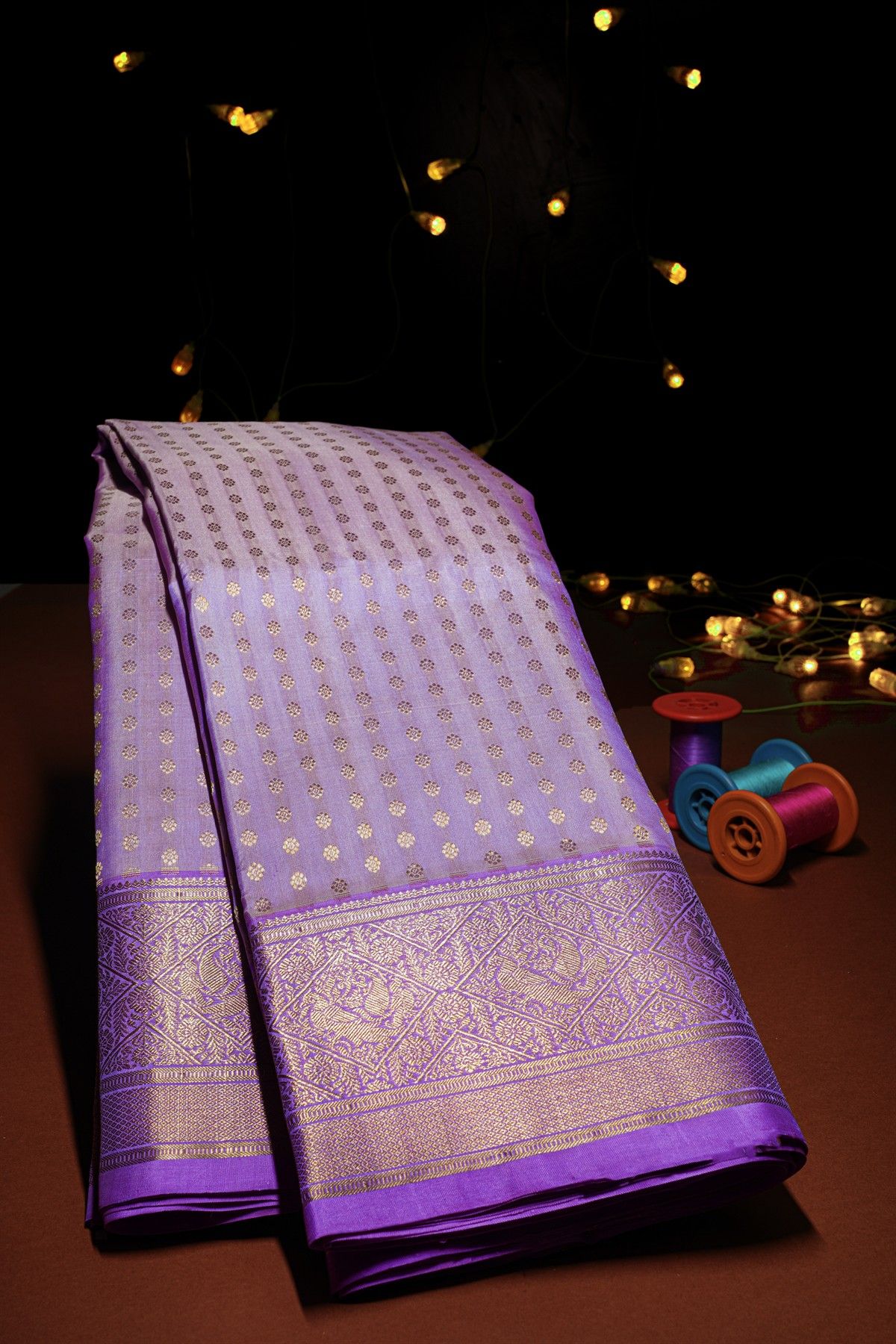 Venkatagiri Silk Light Purple Saree