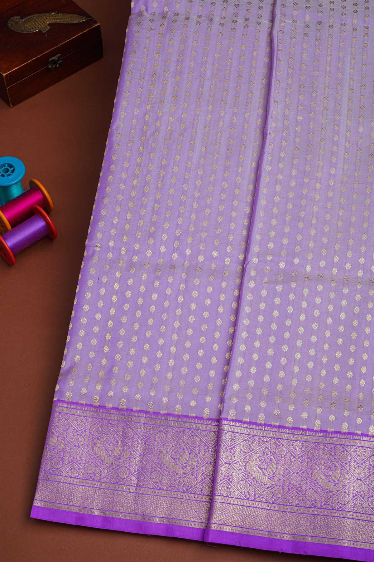 Venkatagiri Silk Light Purple Saree