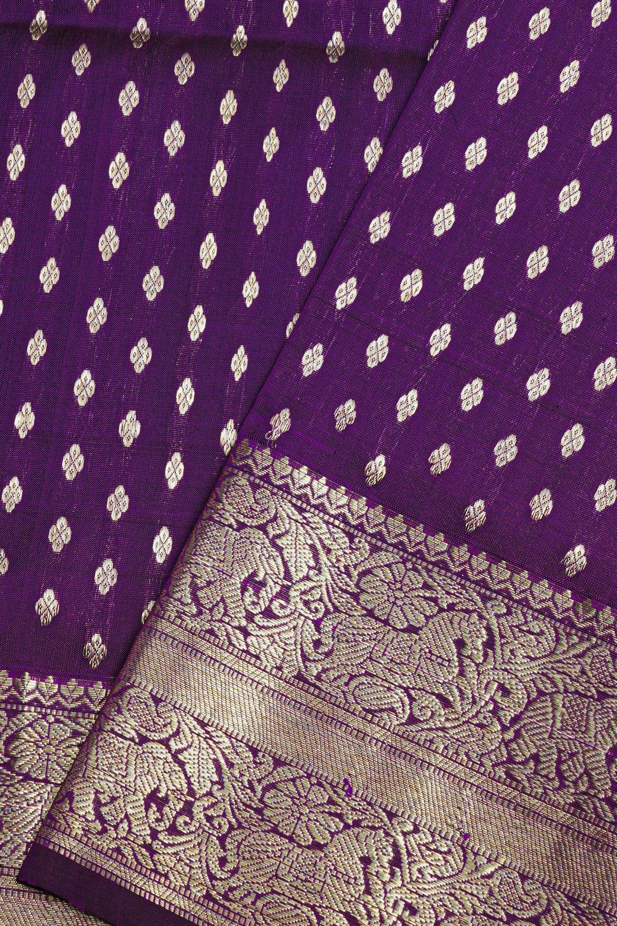 Venkatagiri Silk Purple Saree