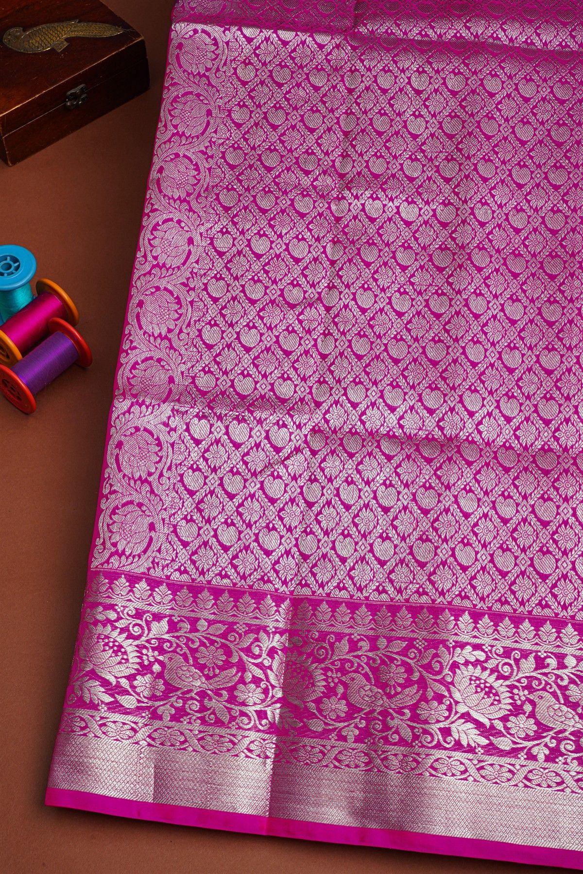 Venkatagiri Silk Dual Colour Saree