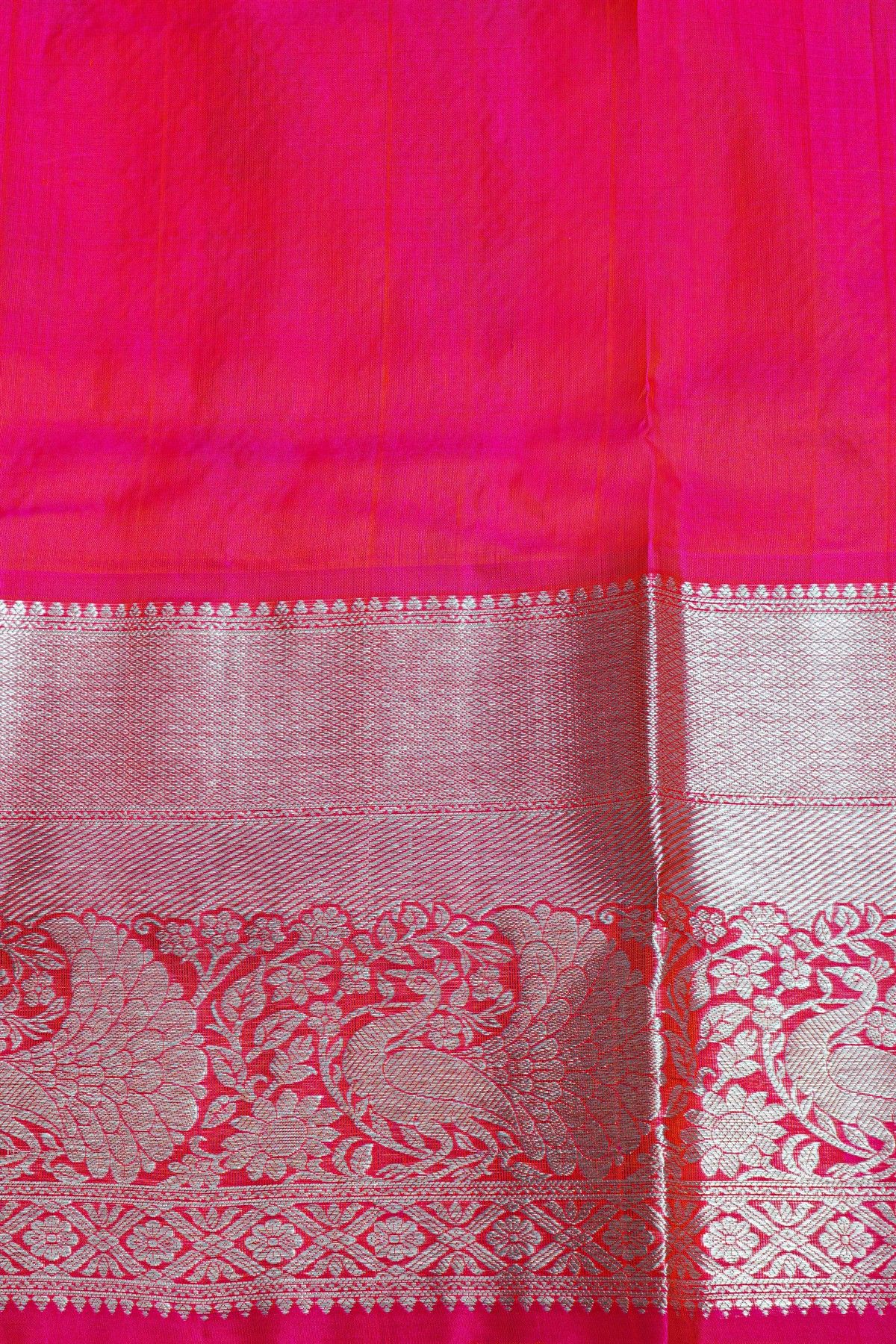 Venkatagiri Silk Orange Saree