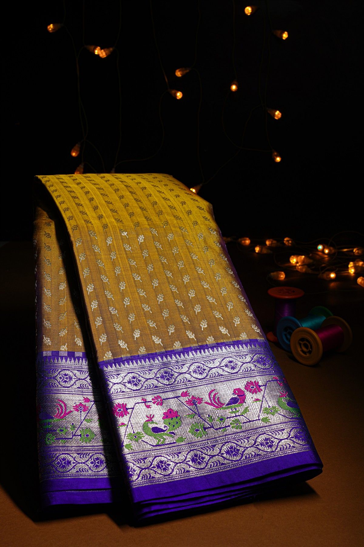 Venkatagiri Silk Dual Colour Saree