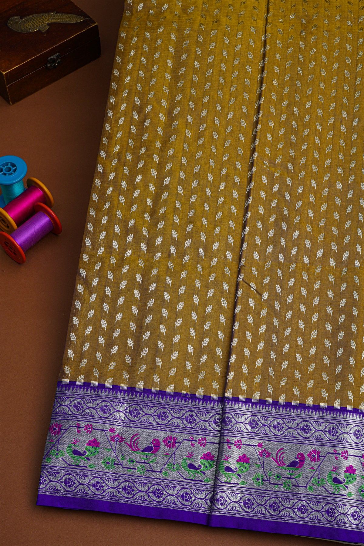 Venkatagiri Silk Dual Colour Saree