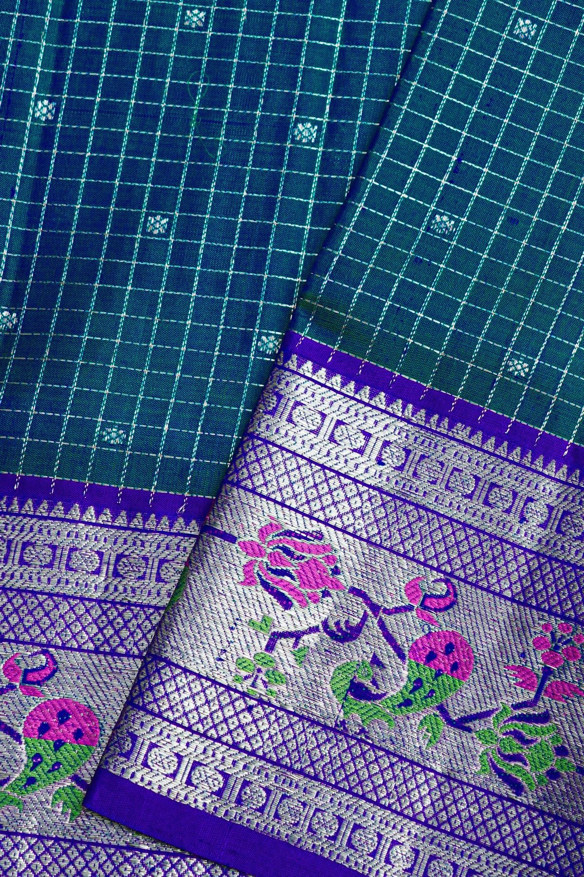 Venkatagiri Silk Dual Colour Saree