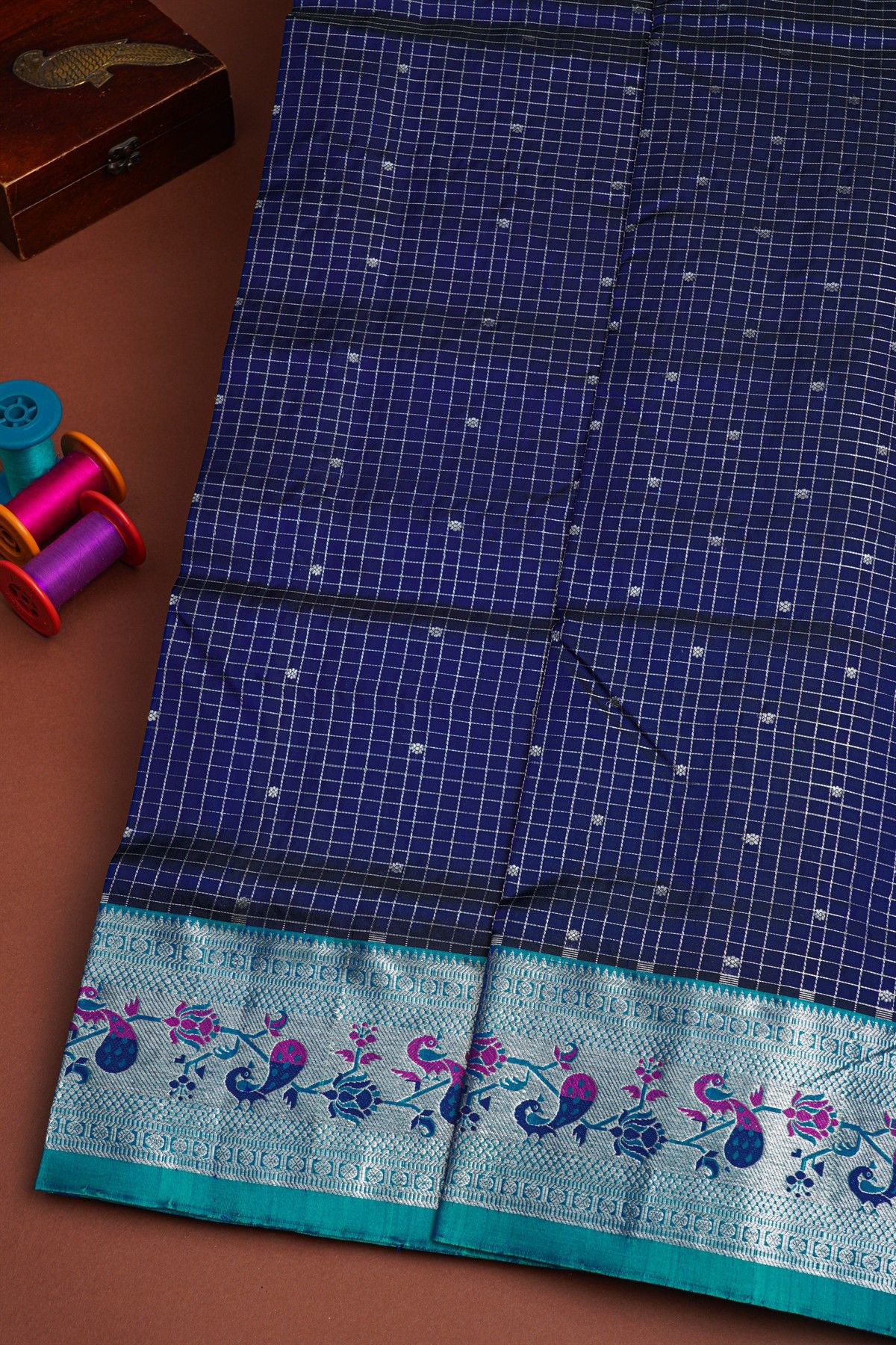 Venkatagiri Silk Dual Colour Saree