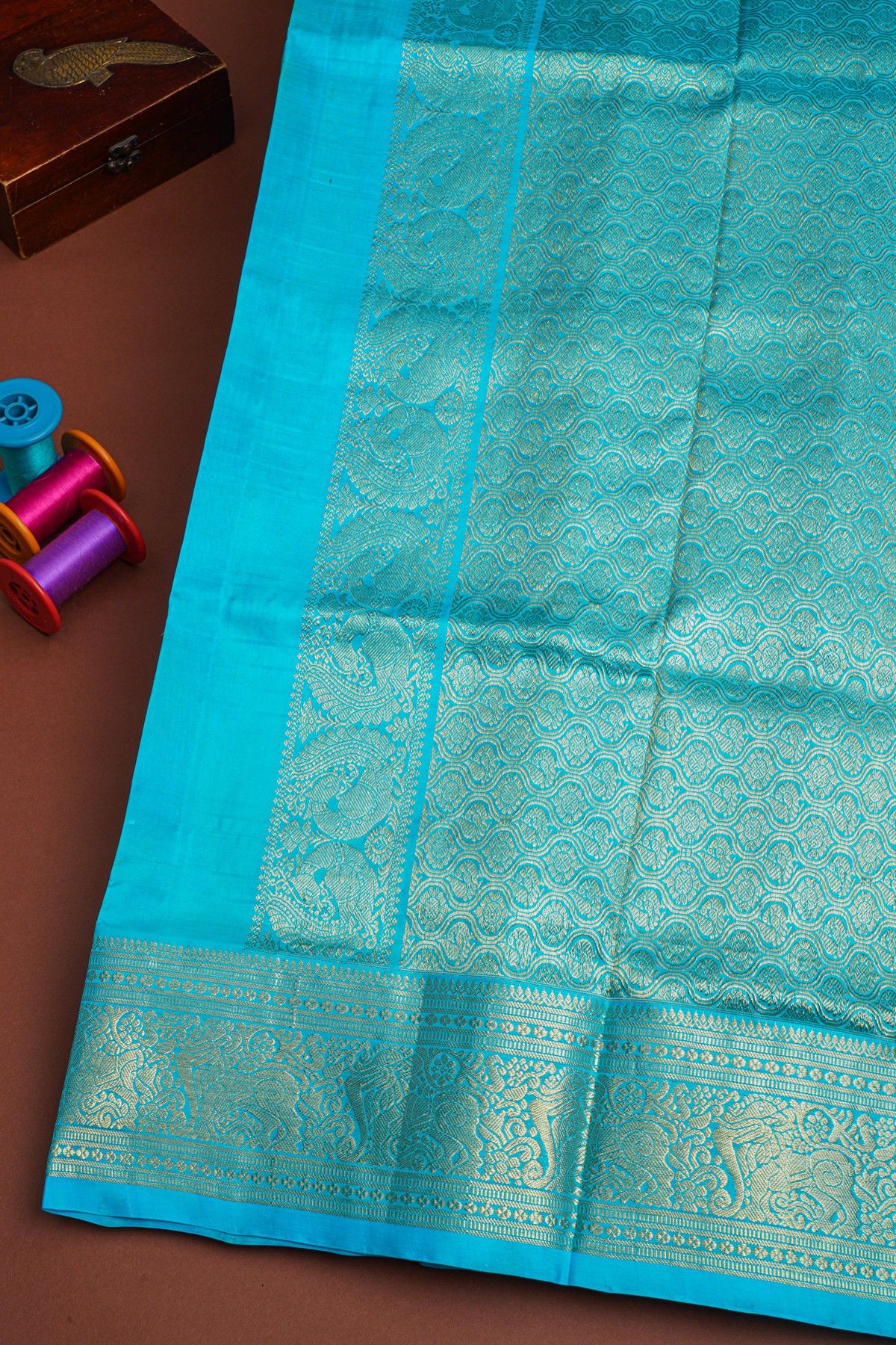 Venkatagiri Silk Dual Colour Saree