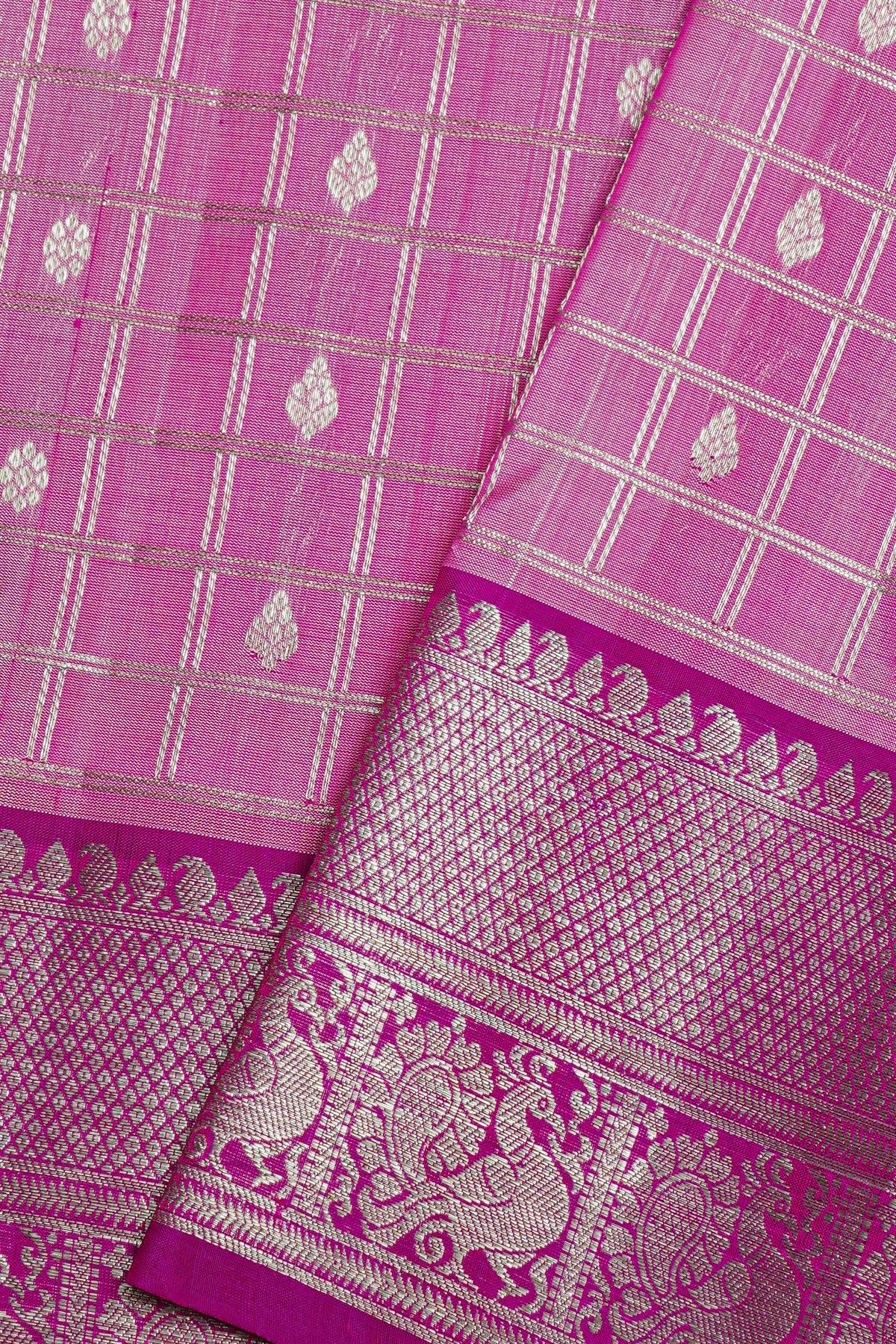 Venkatagiri Silk Lavender Saree