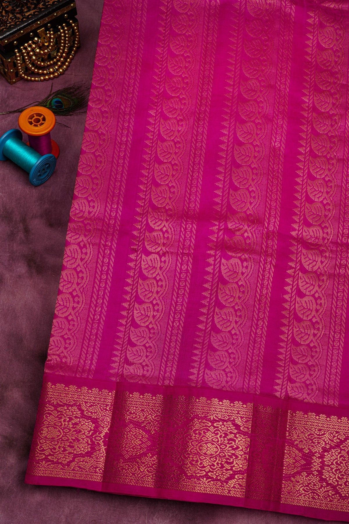 Kuppadam Sico Yellow Saree