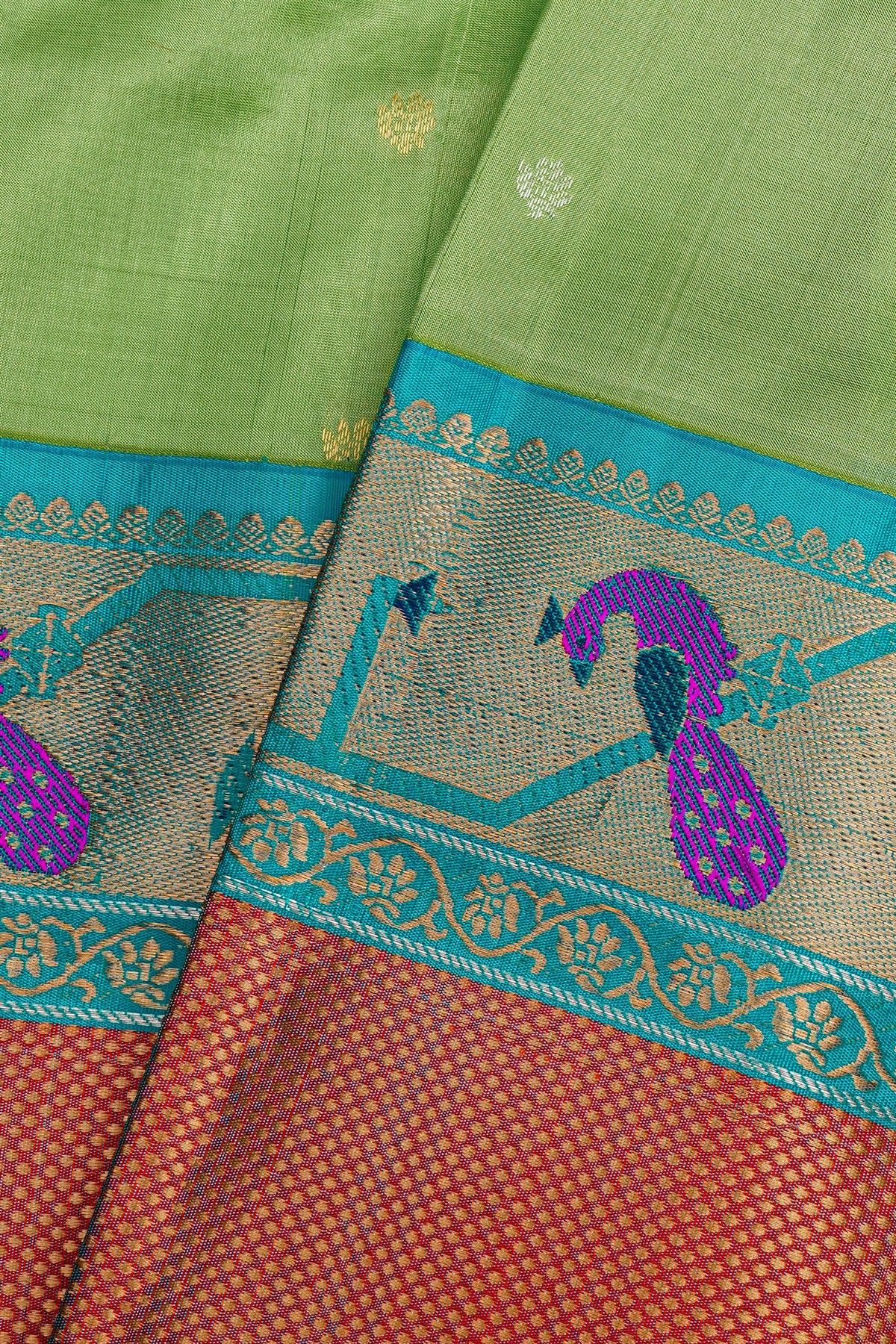 Kuppadam Sico Green Saree