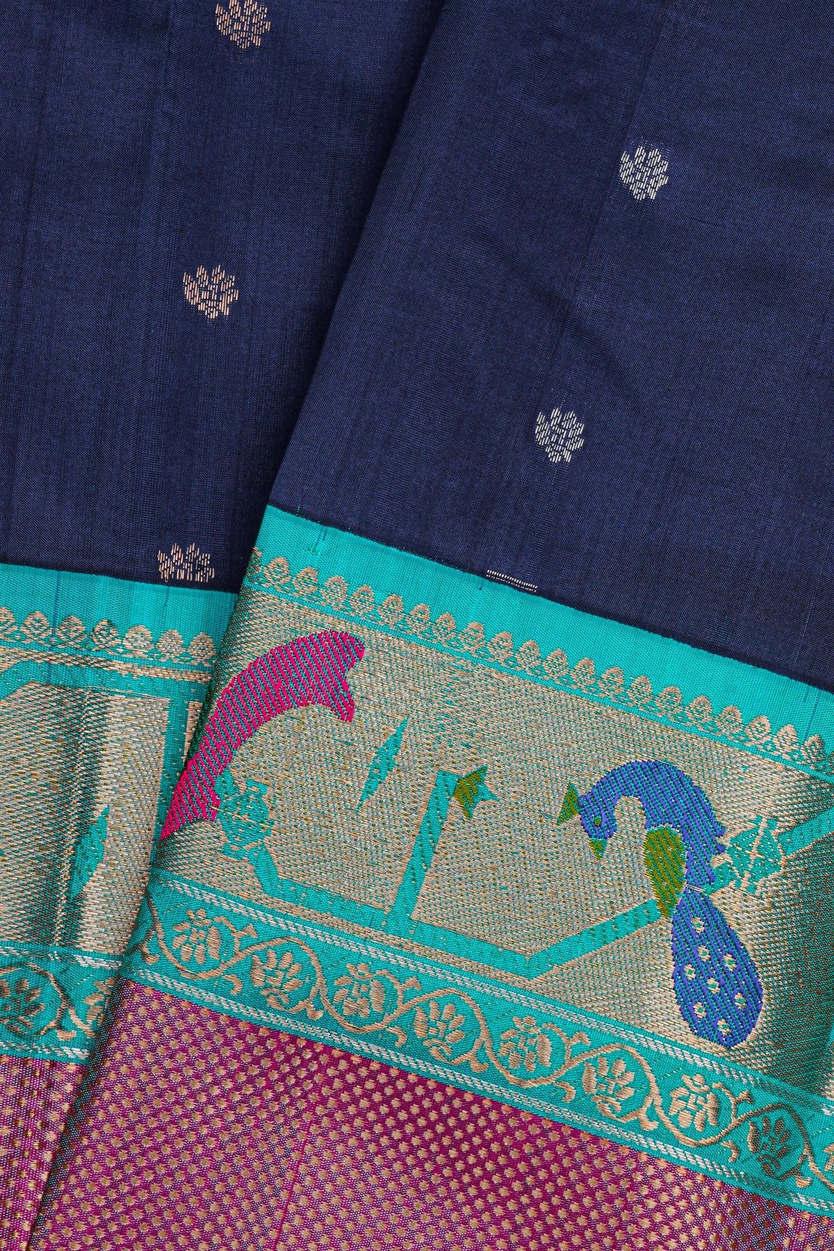 Kuppadam Sico Blue Saree