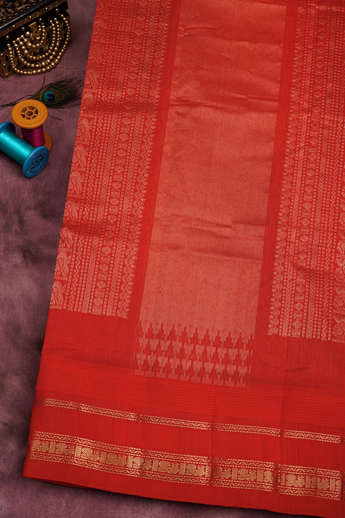 Kuppadam Sico Onion Pink Saree