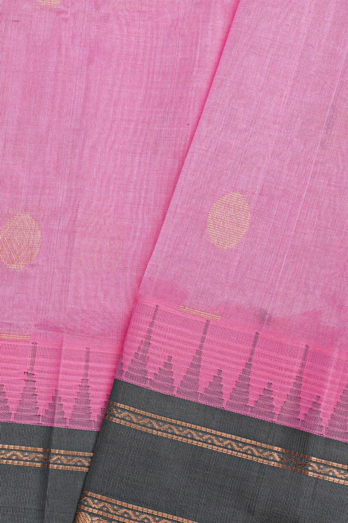 Kuppadam Sico Baby Pink Saree