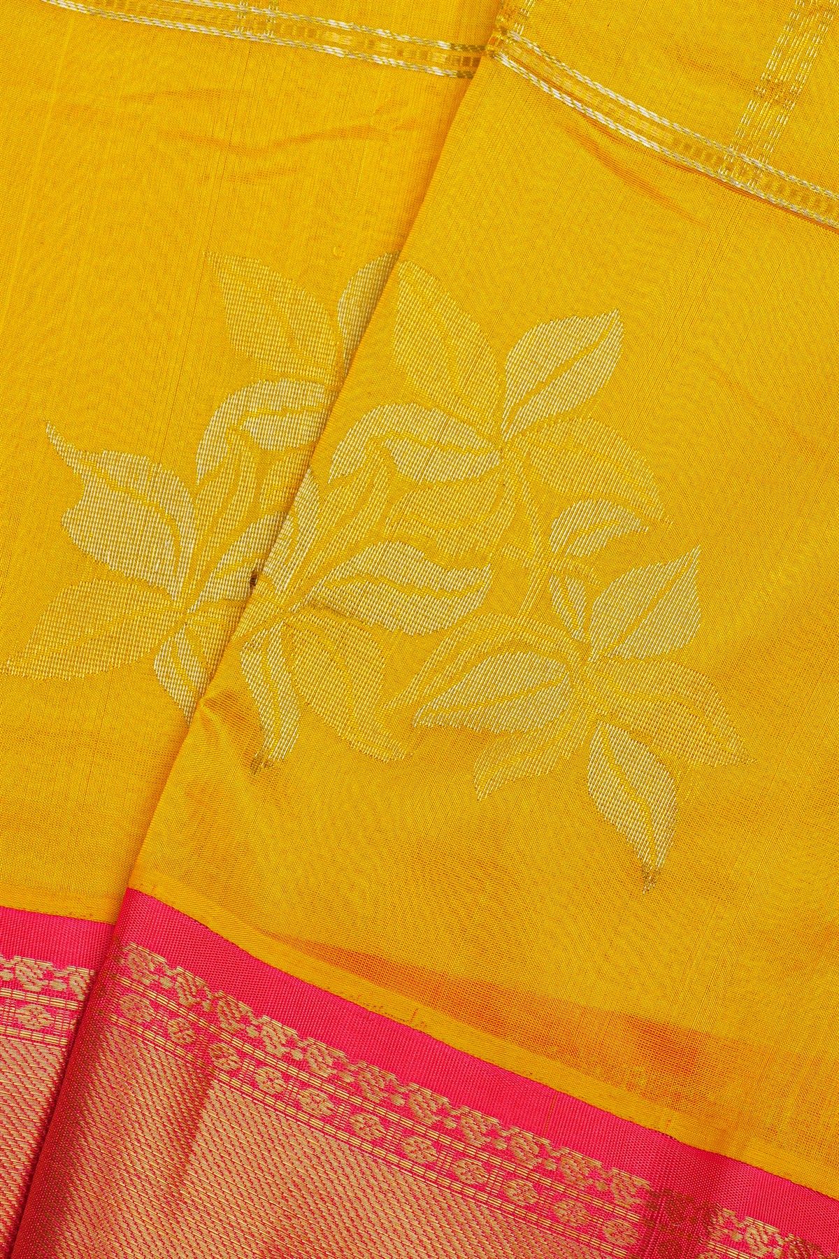 Kuppadam Sico Yellow Saree