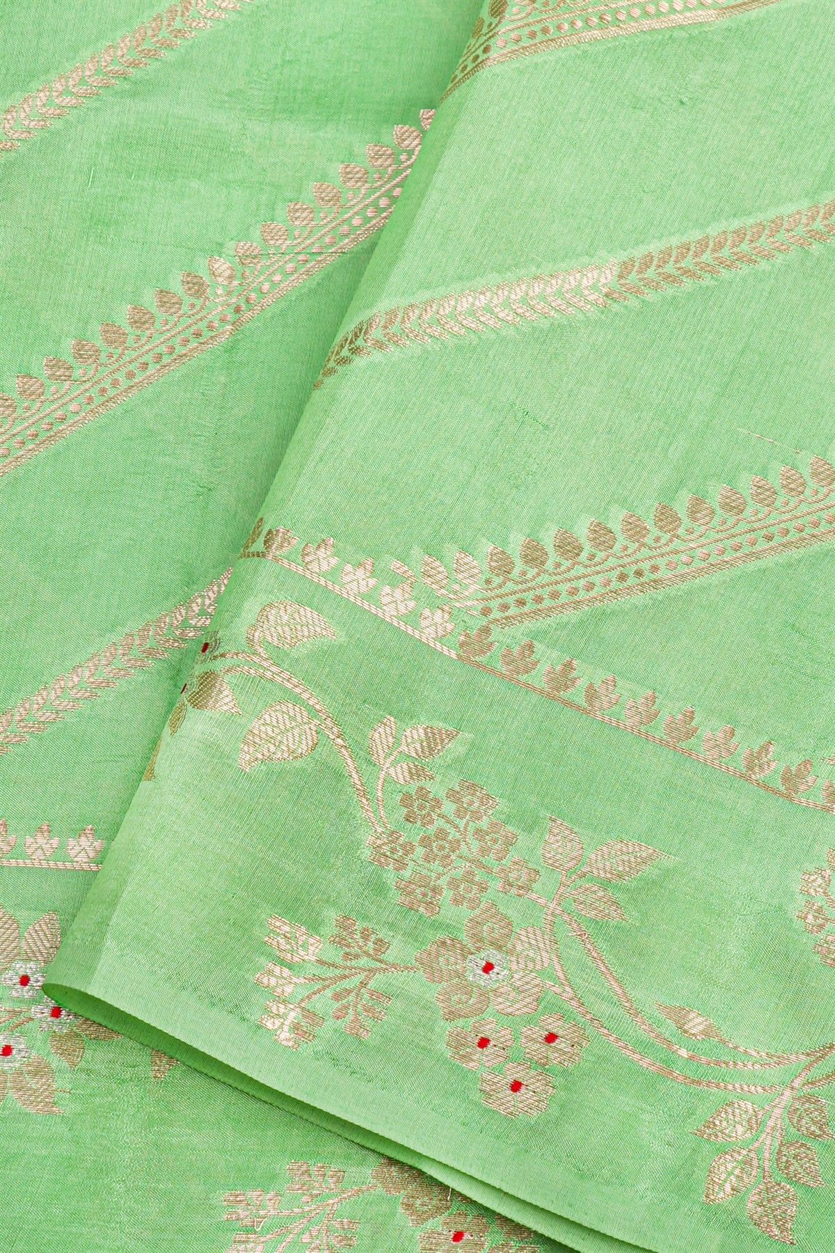 Matka Silk Sea Green Saree