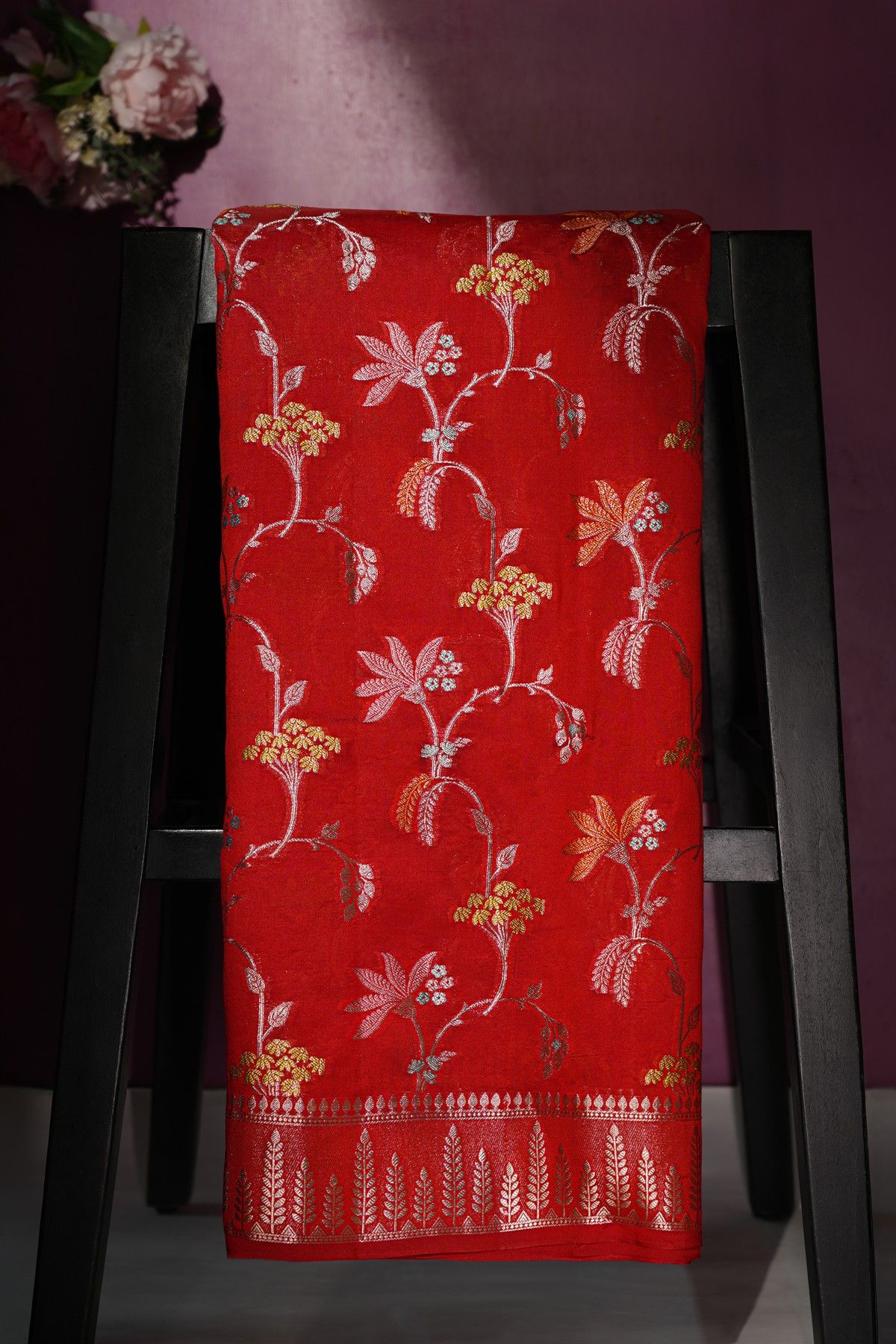 Matka Silk Multi-Colour Saree