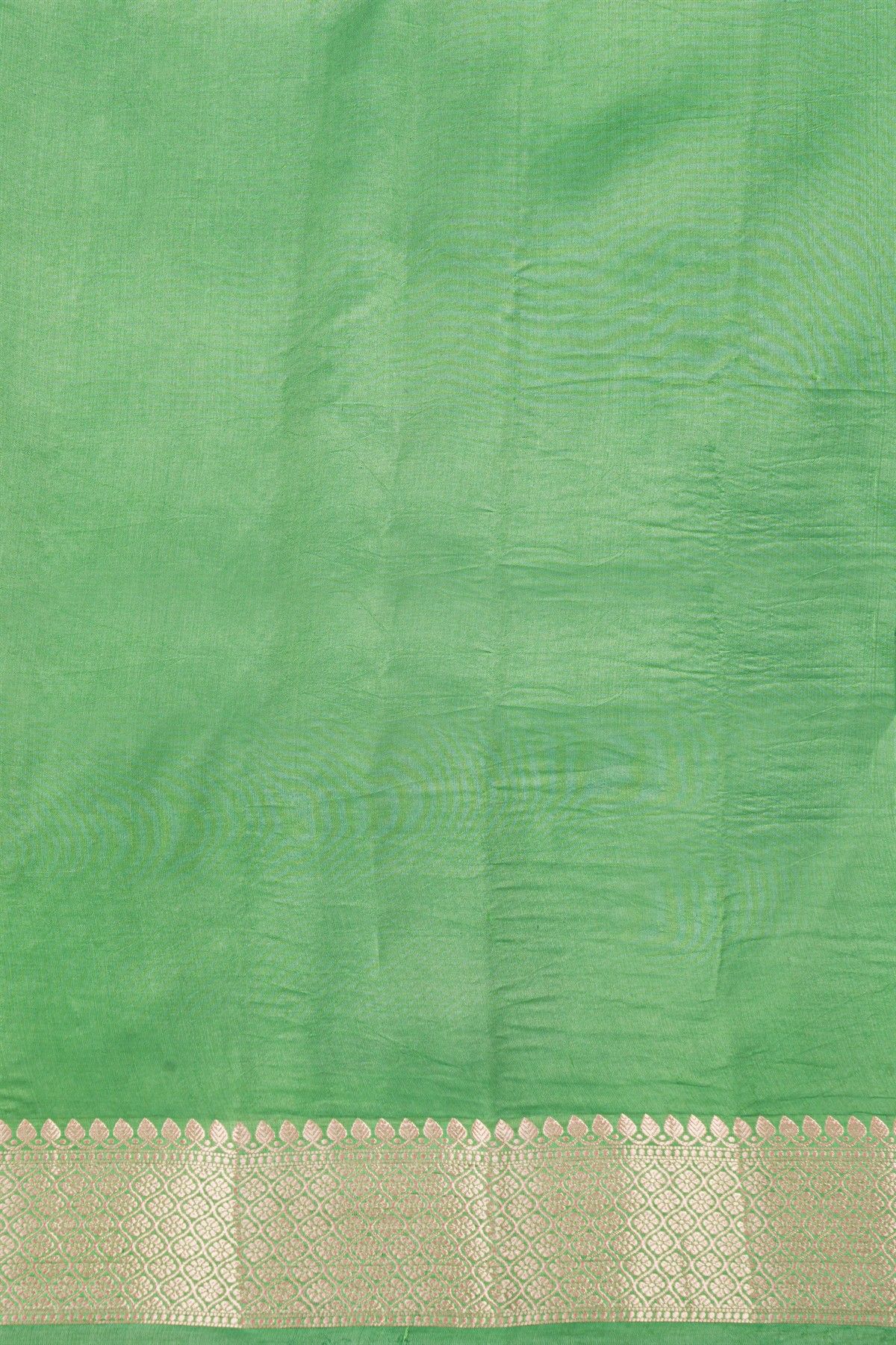 Matka Silk Bottle Green Saree