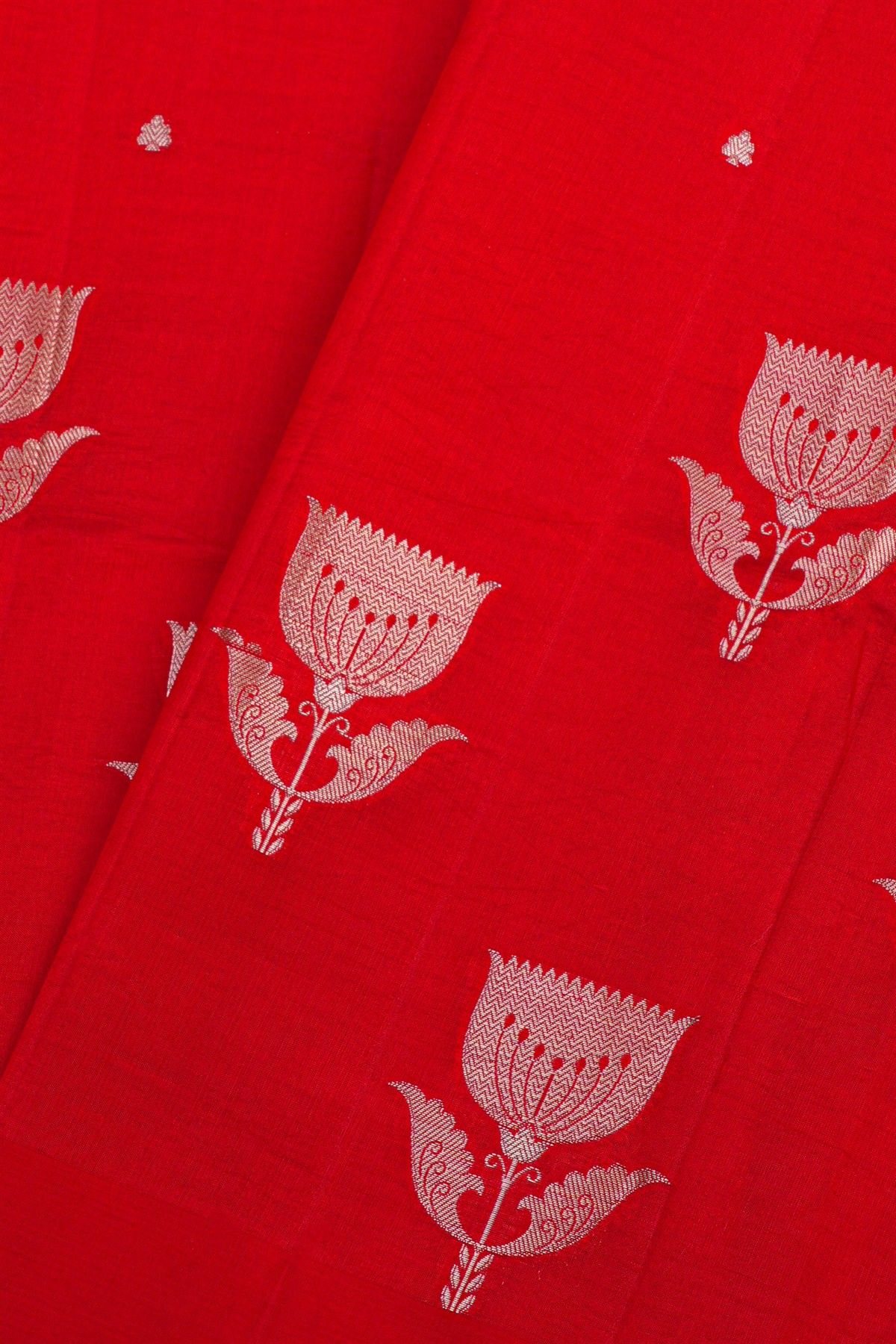 Matka Silk Red Saree