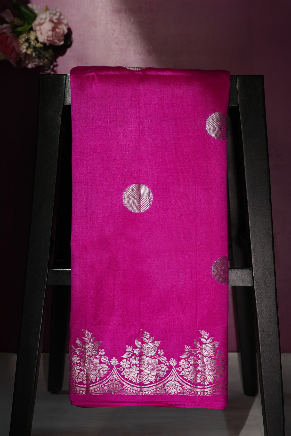 Matka Silk Pink Saree