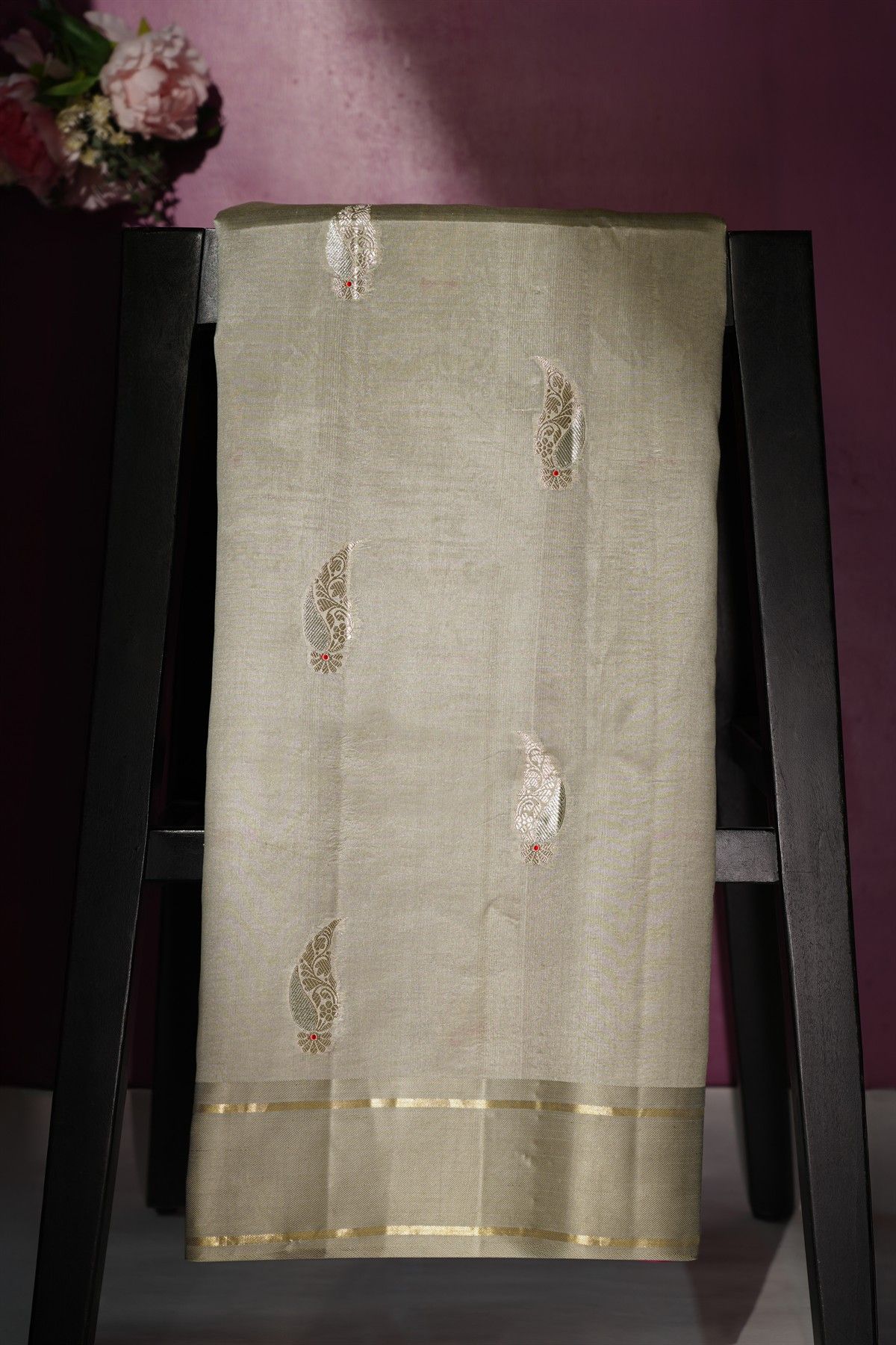 Matka Silk Beige Saree