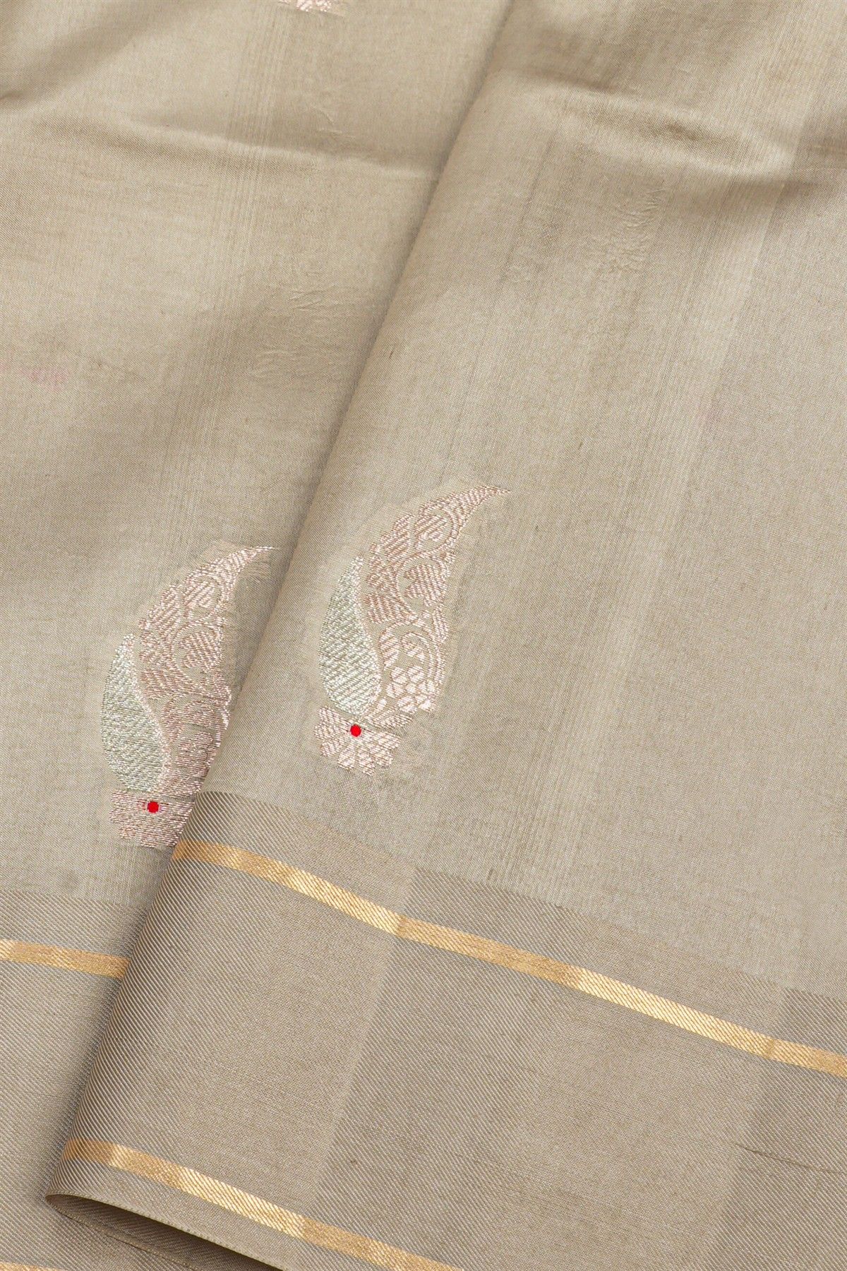 Matka Silk Beige Saree