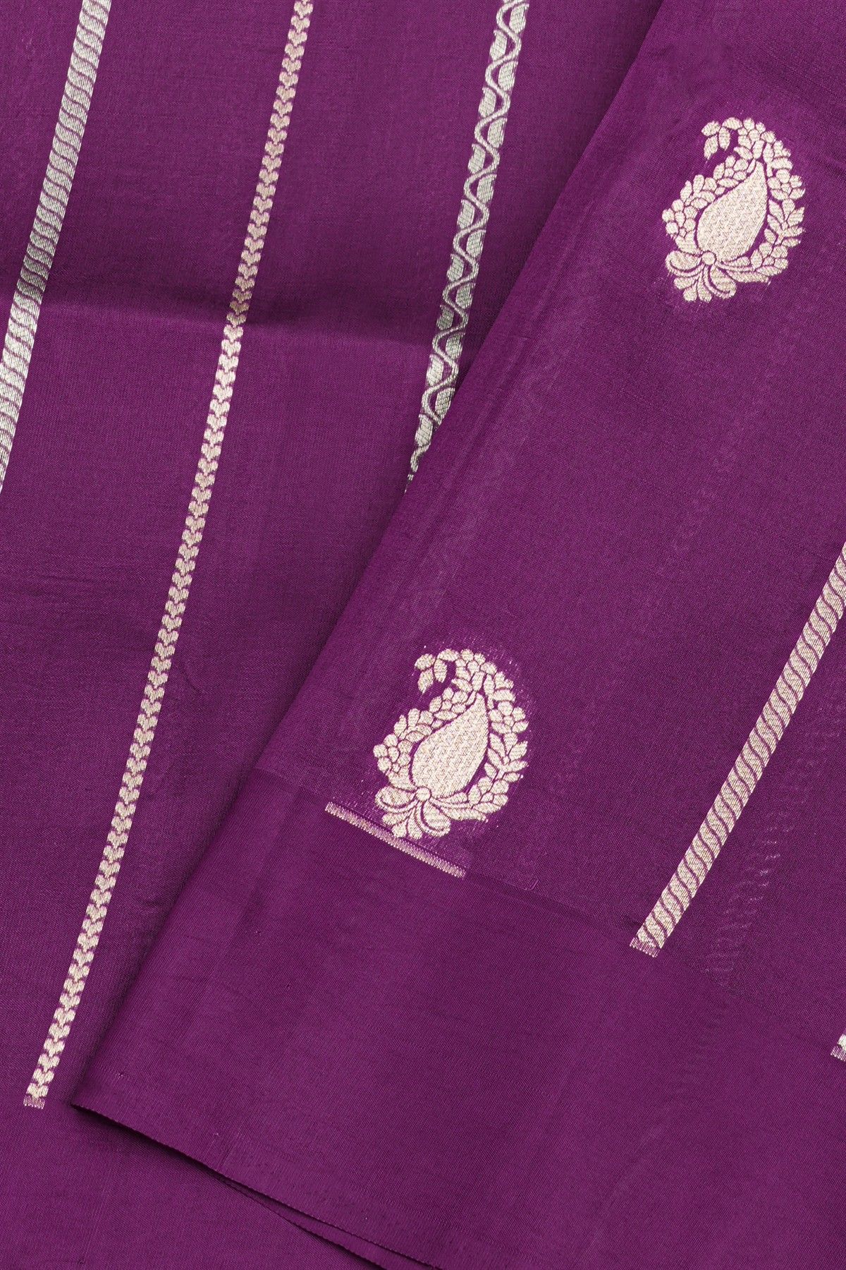 Matka Silk Purple Saree