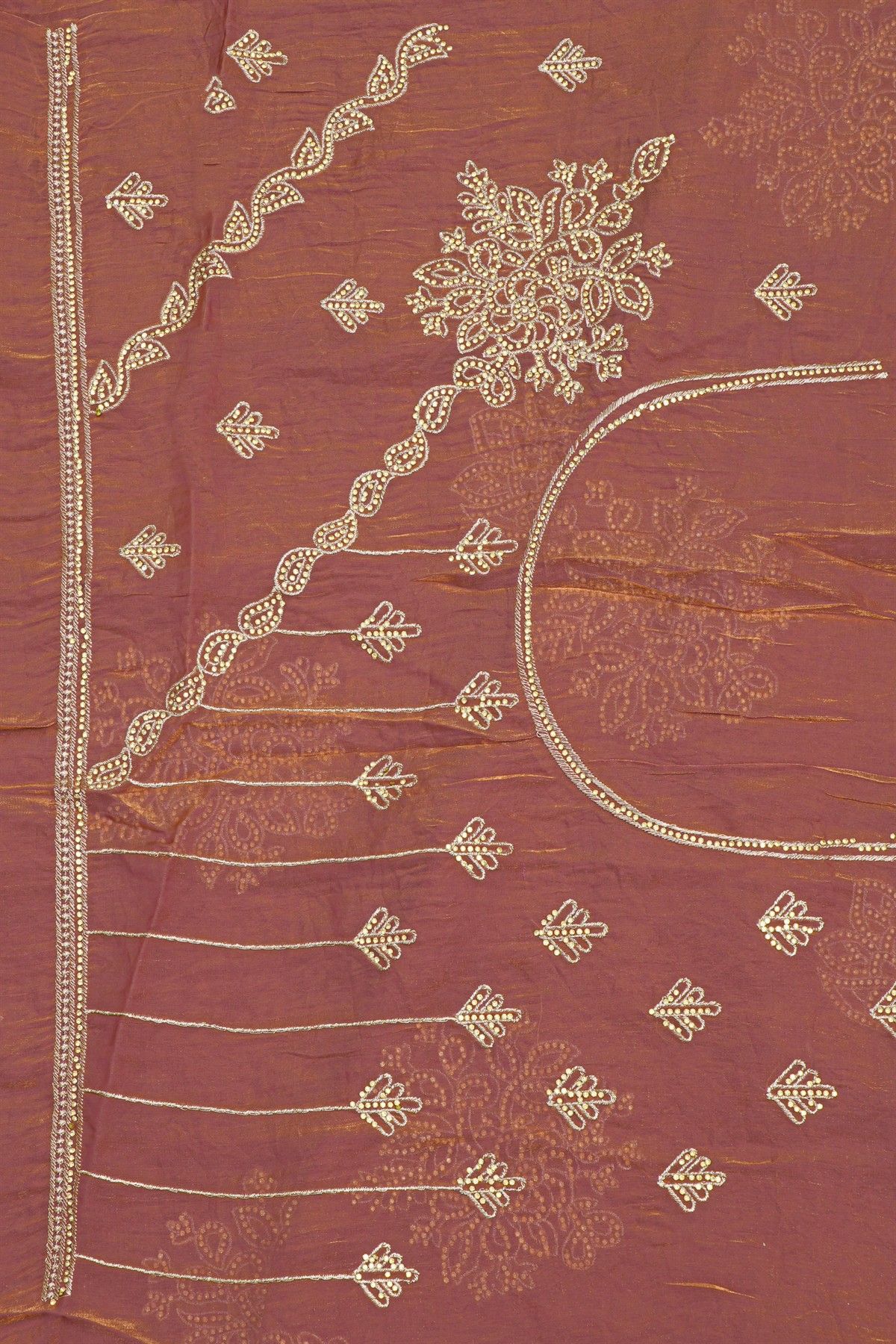 Designer Organza Onion Pink Saree