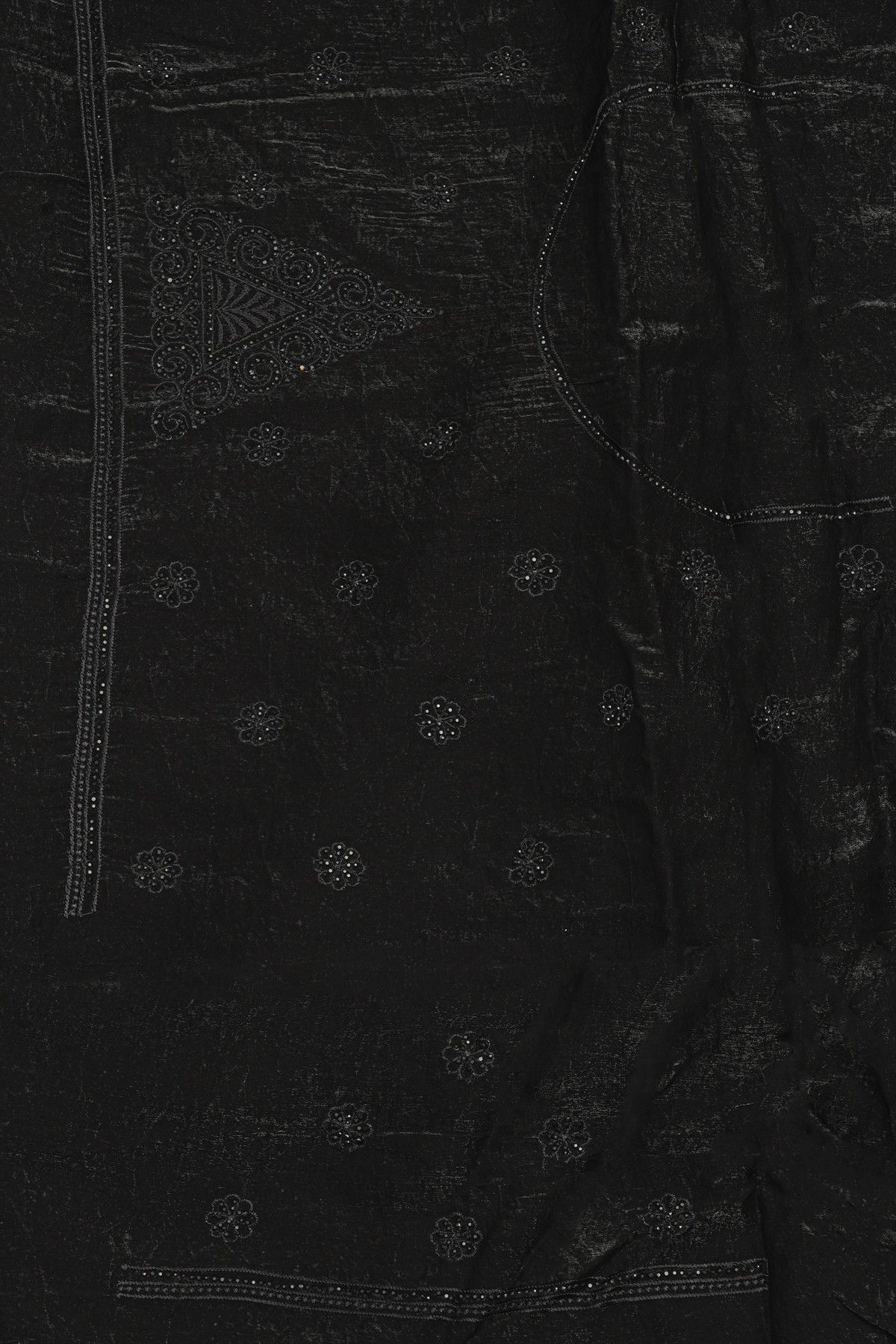 Designer Organza Black Saree