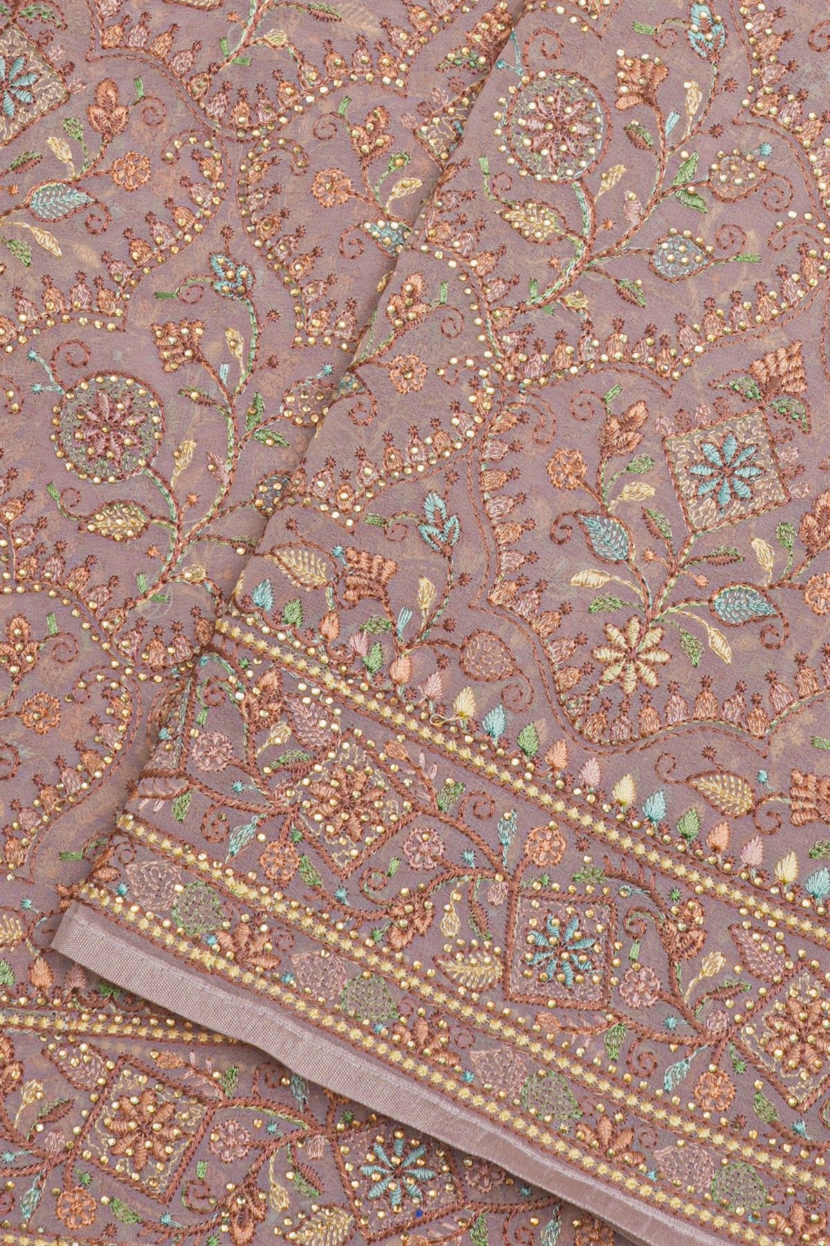 Designer Organza Pink Saree