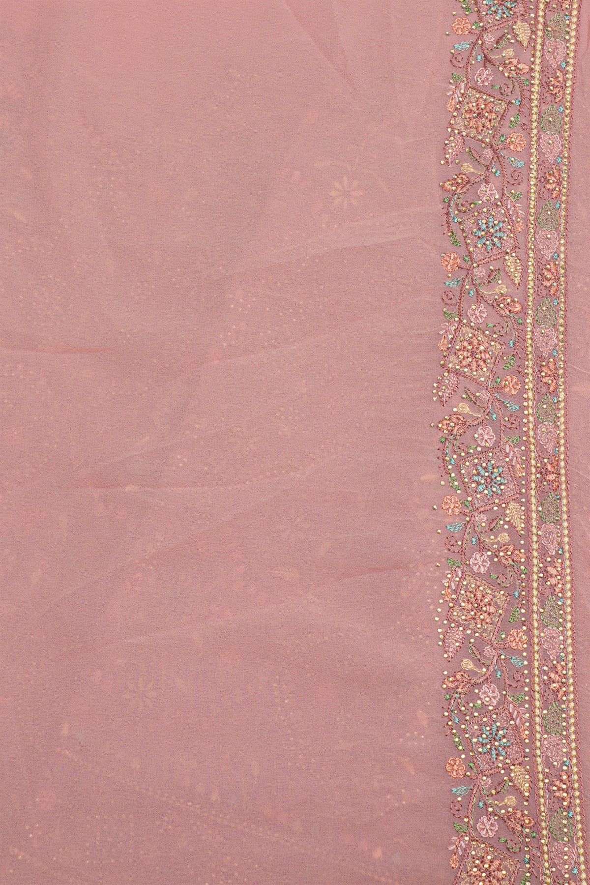 Designer Organza Onion Pink Saree