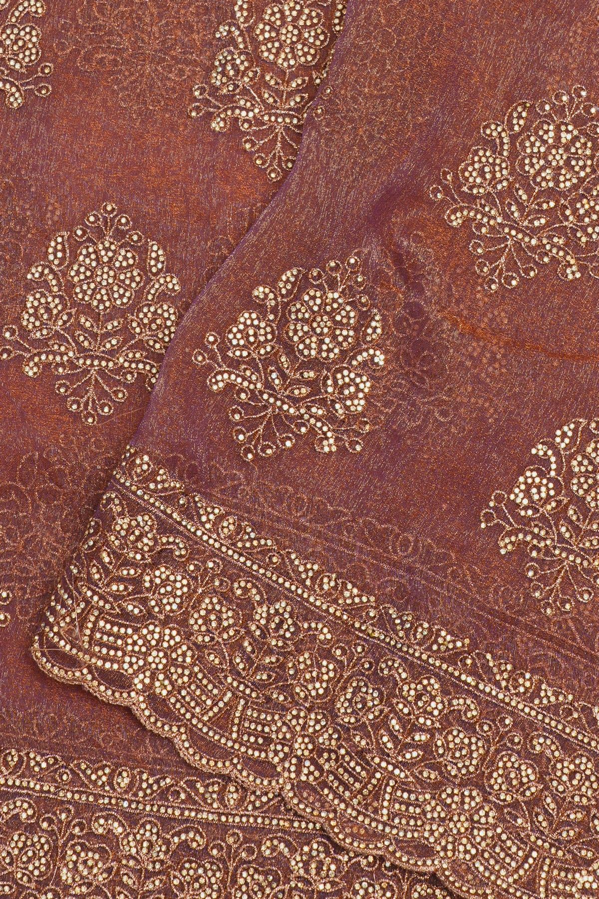 Designer Georgette Dual Colour Saree