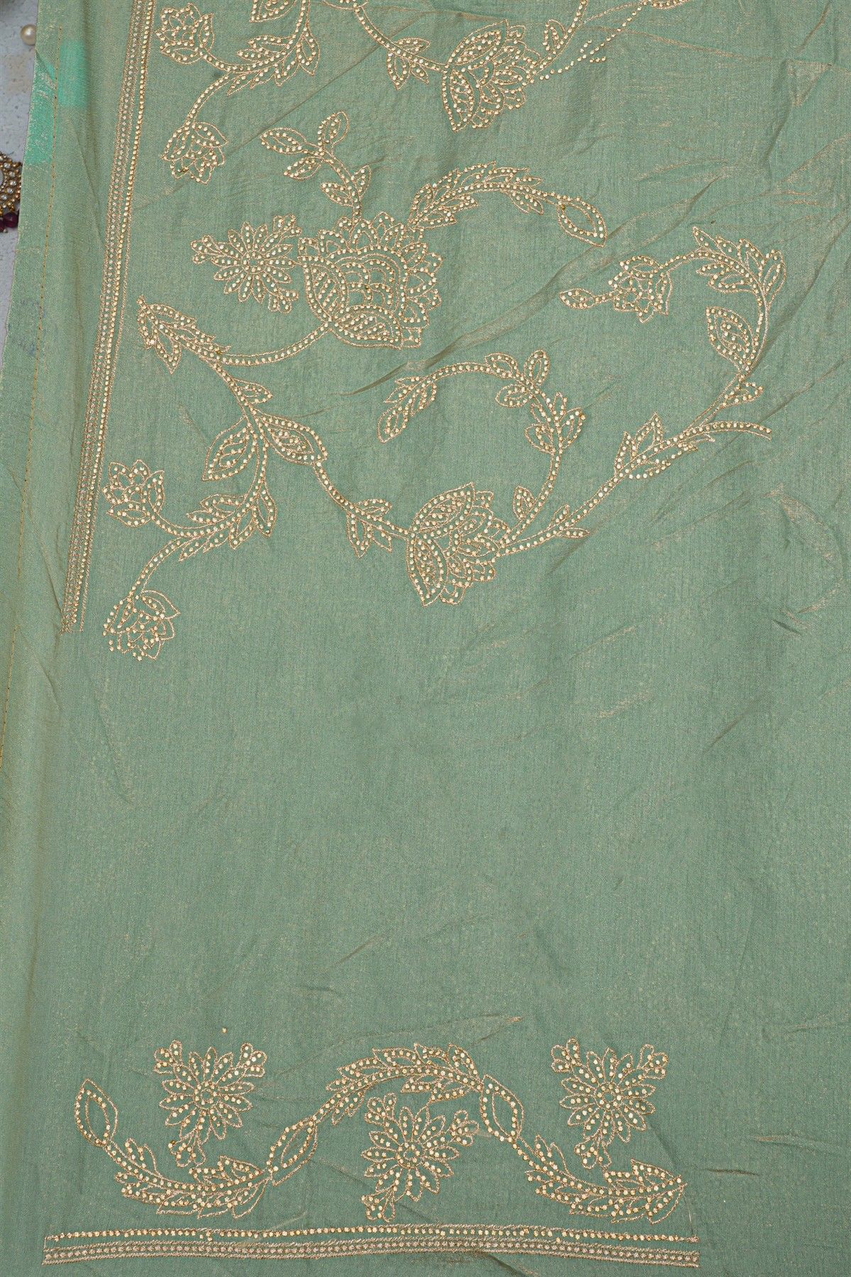 Designer Georgette Sky Blue Saree