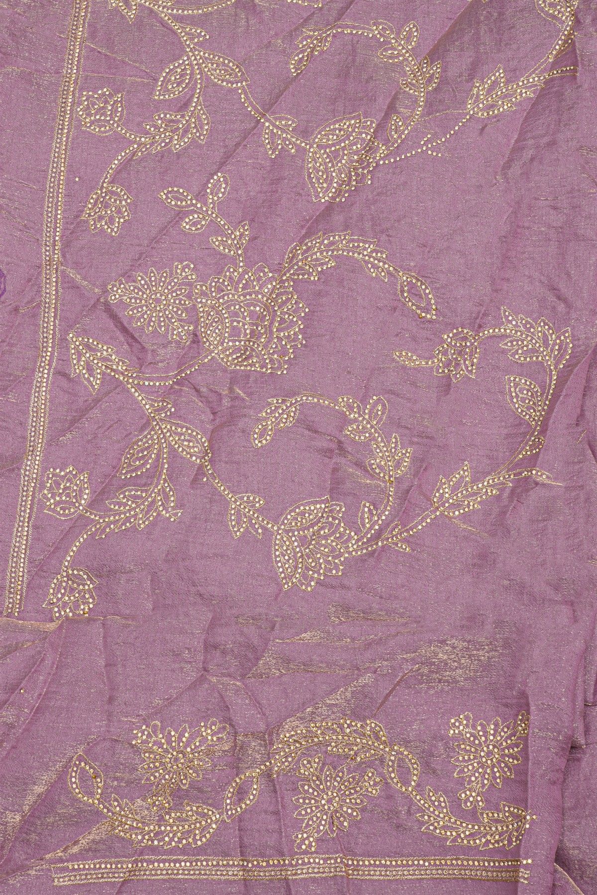 Designer Georgette Lavender Saree