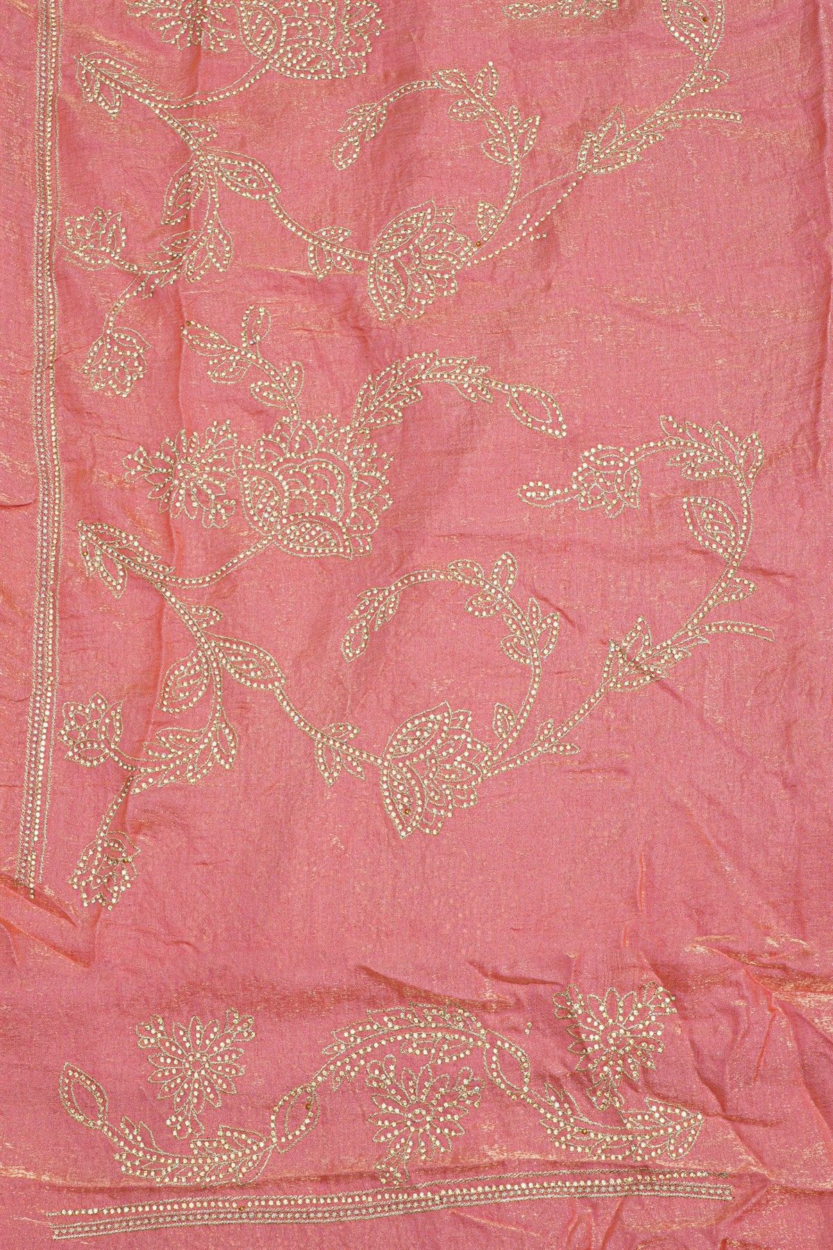 Designer Georgette Peach Saree
