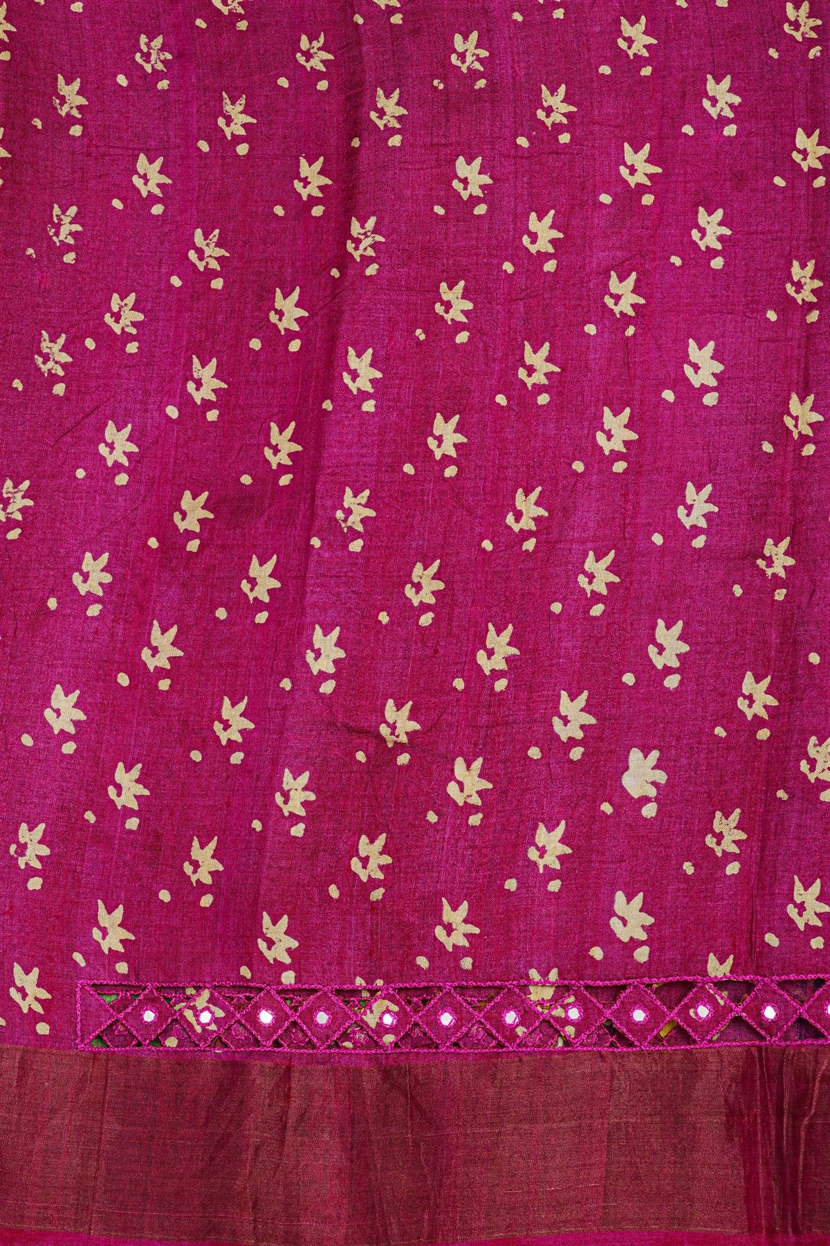 Fancy Tussar Multi Colour Saree