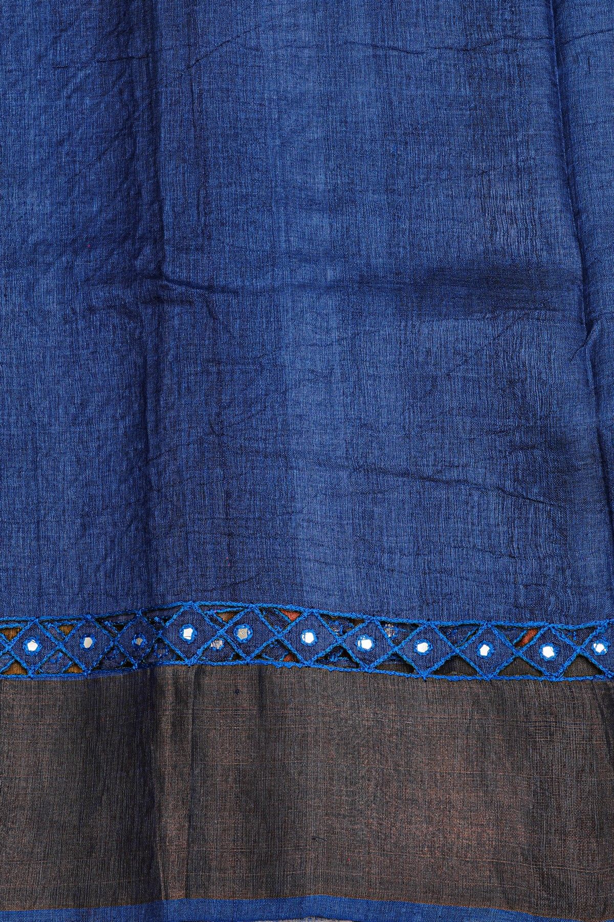 Fancy Tussar Multi Colour Saree