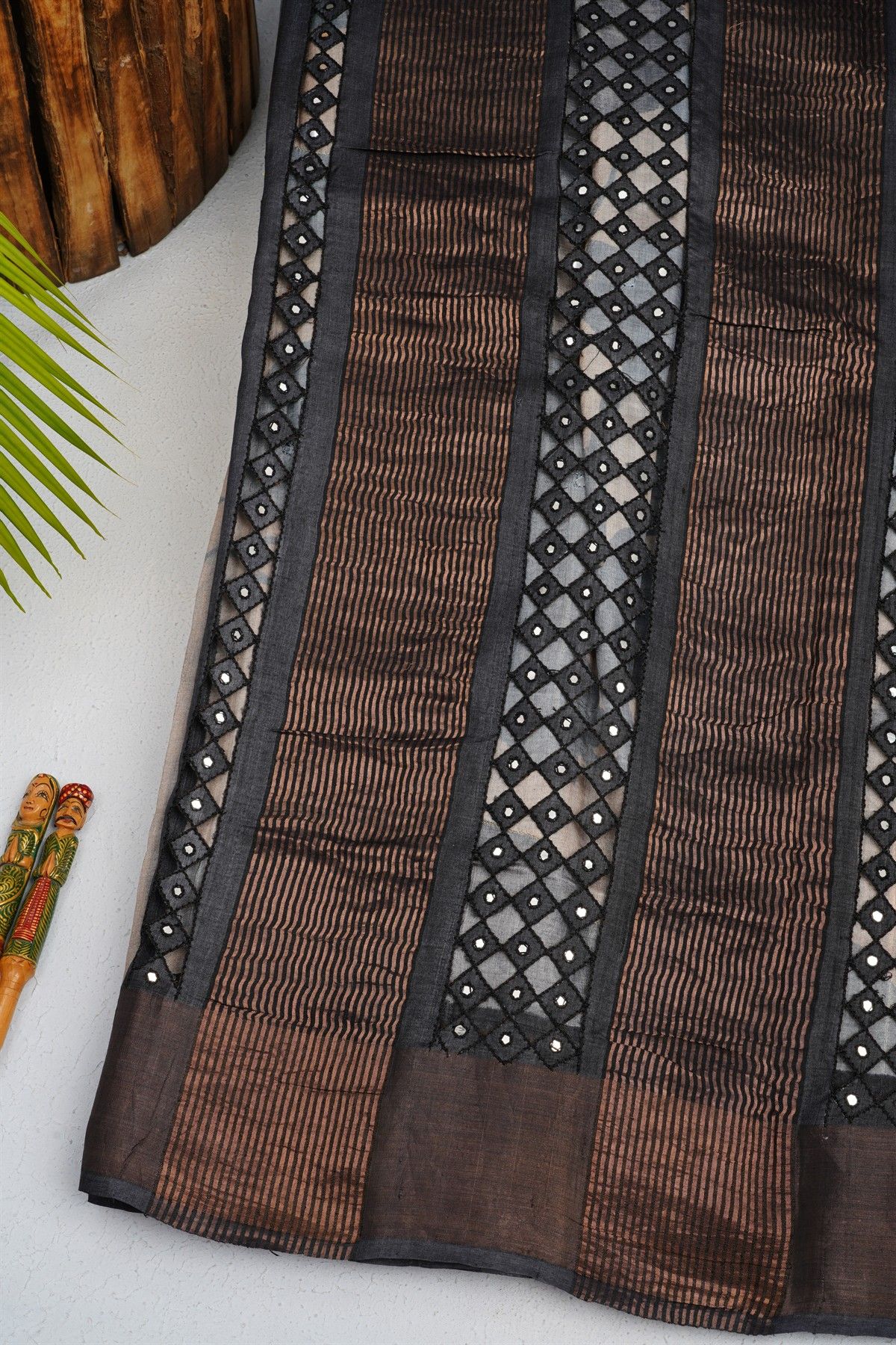 Fancy Tussar Multi Colour Saree