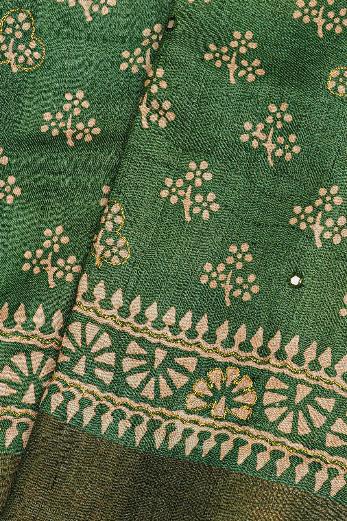 Fancy Tussar Multi Colour Saree