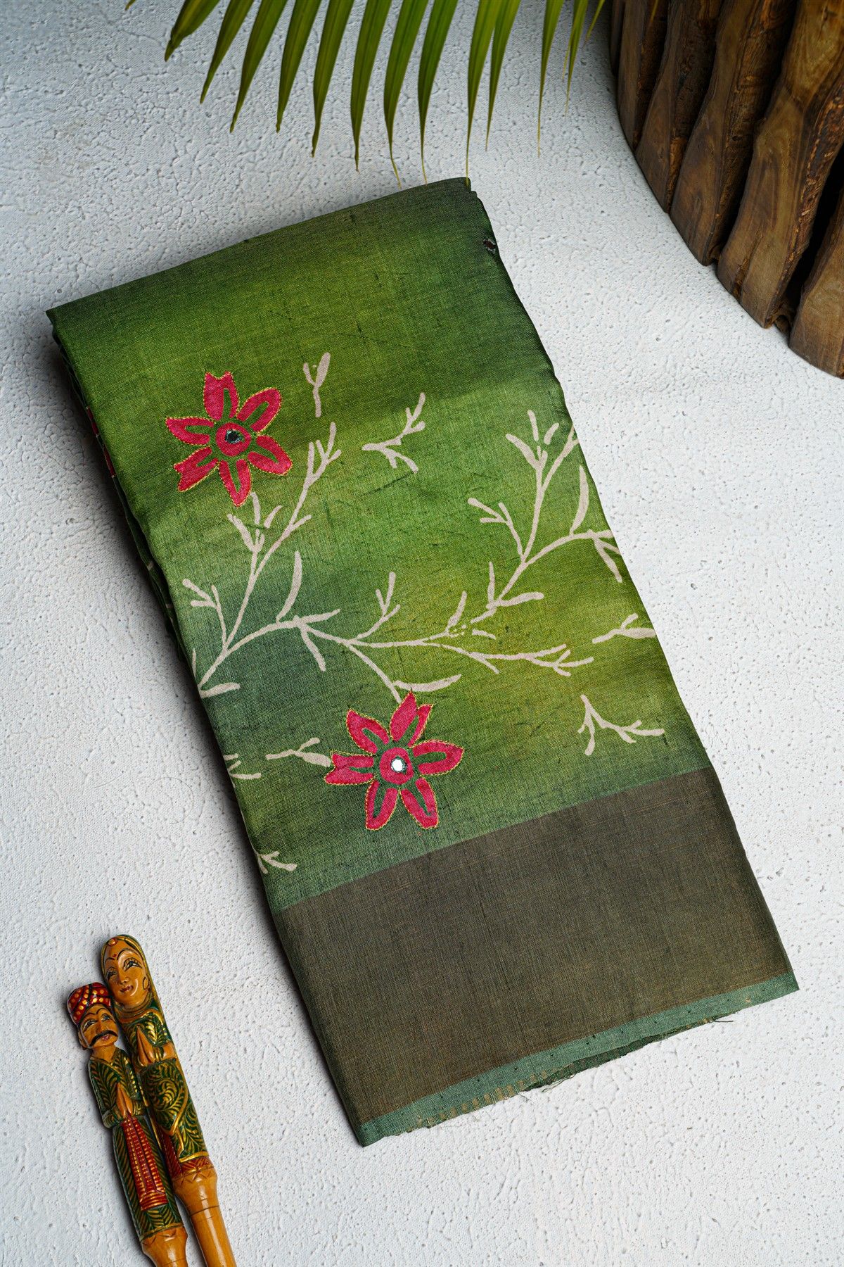 Fancy Tussar Multi Colour Saree