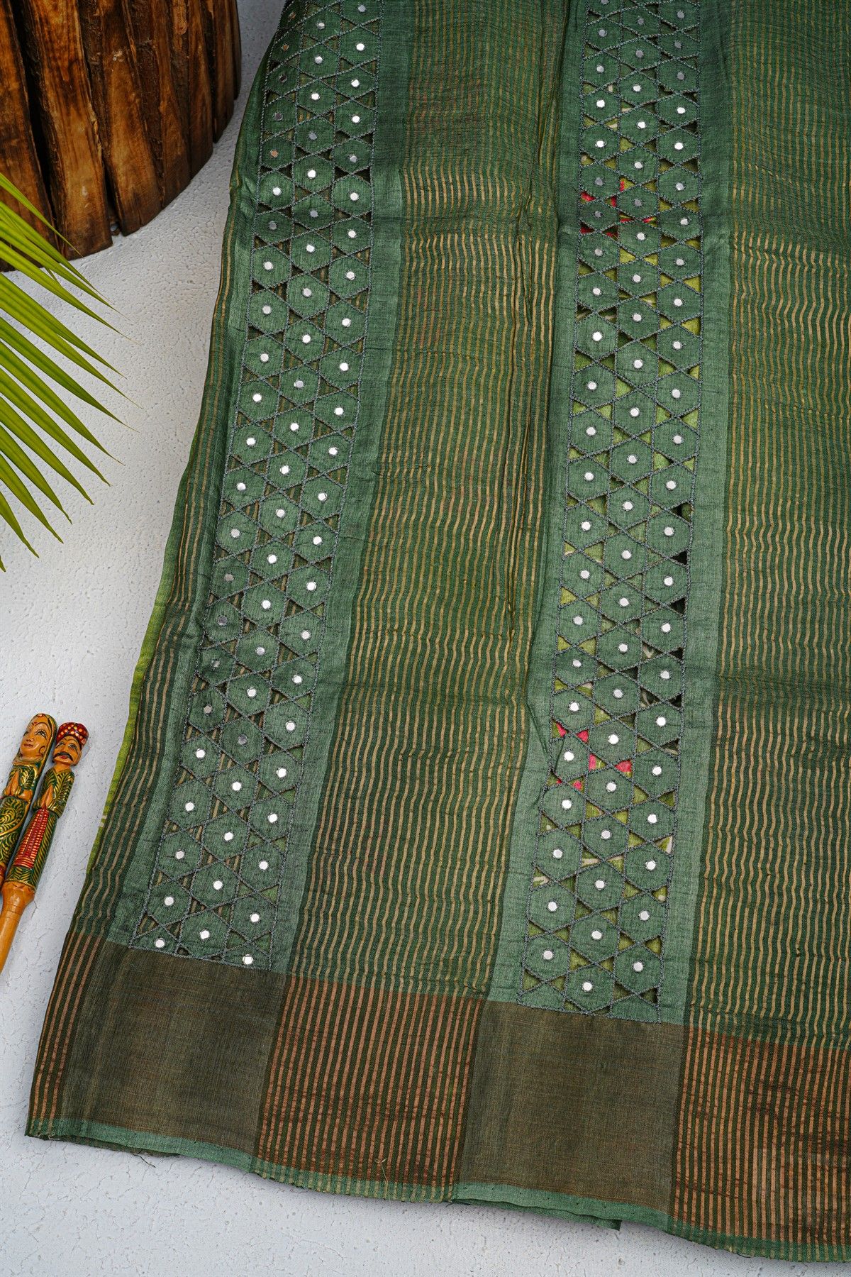 Fancy Tussar Multi Colour Saree