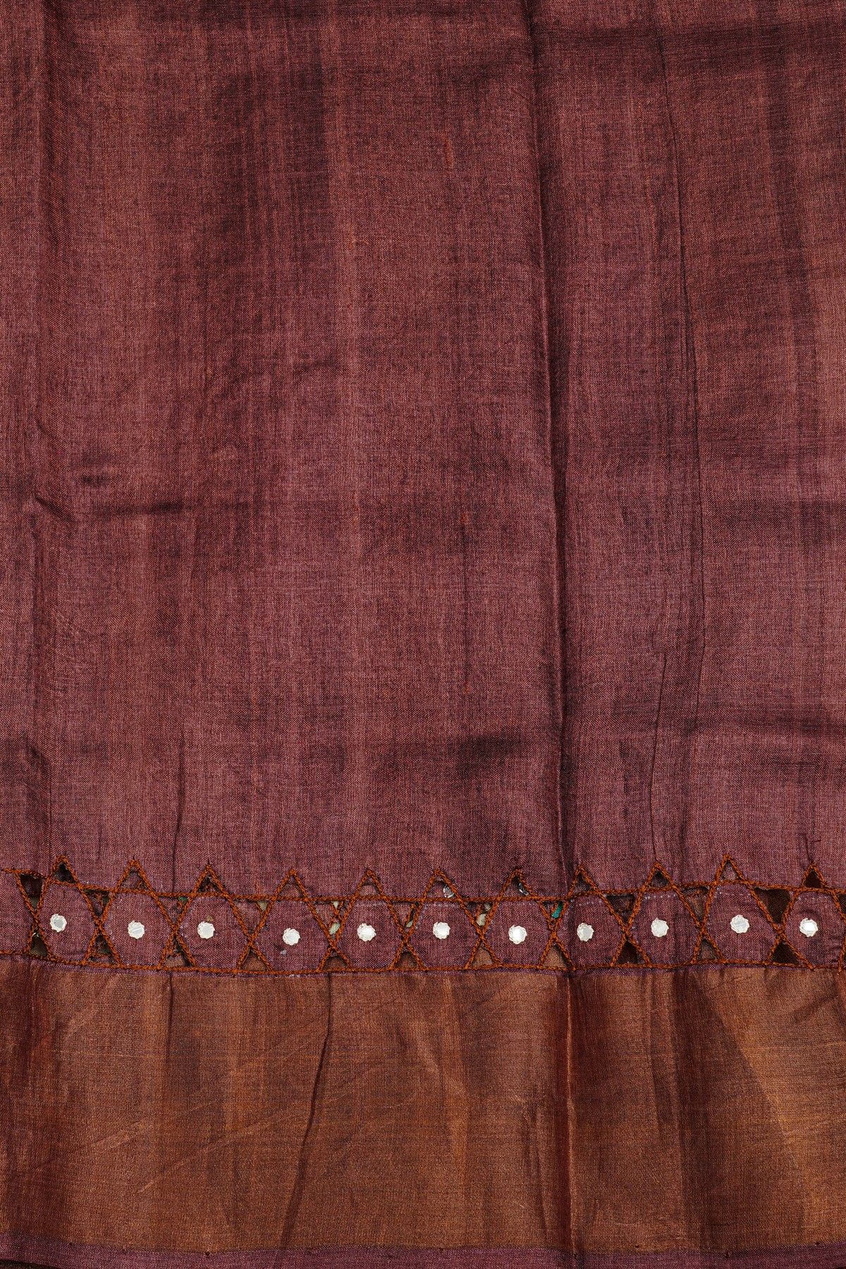 Fancy Tussar Cream Saree