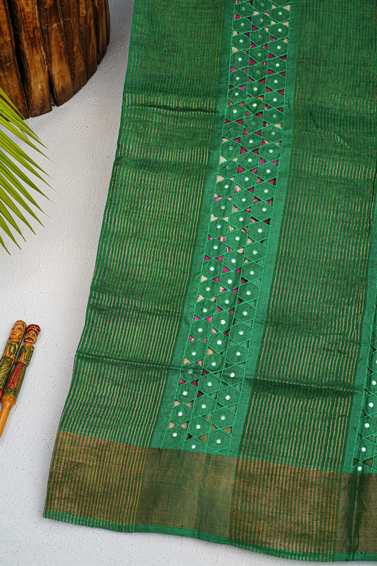 Fancy Tussar Purple Saree