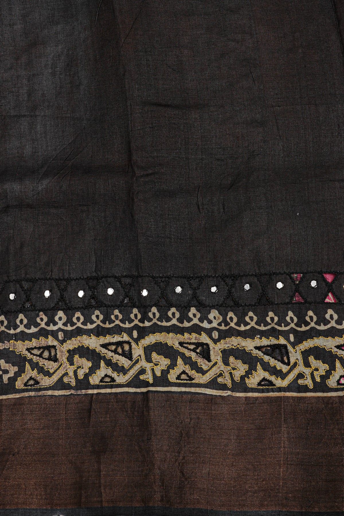 Fancy Tussar Pink Saree