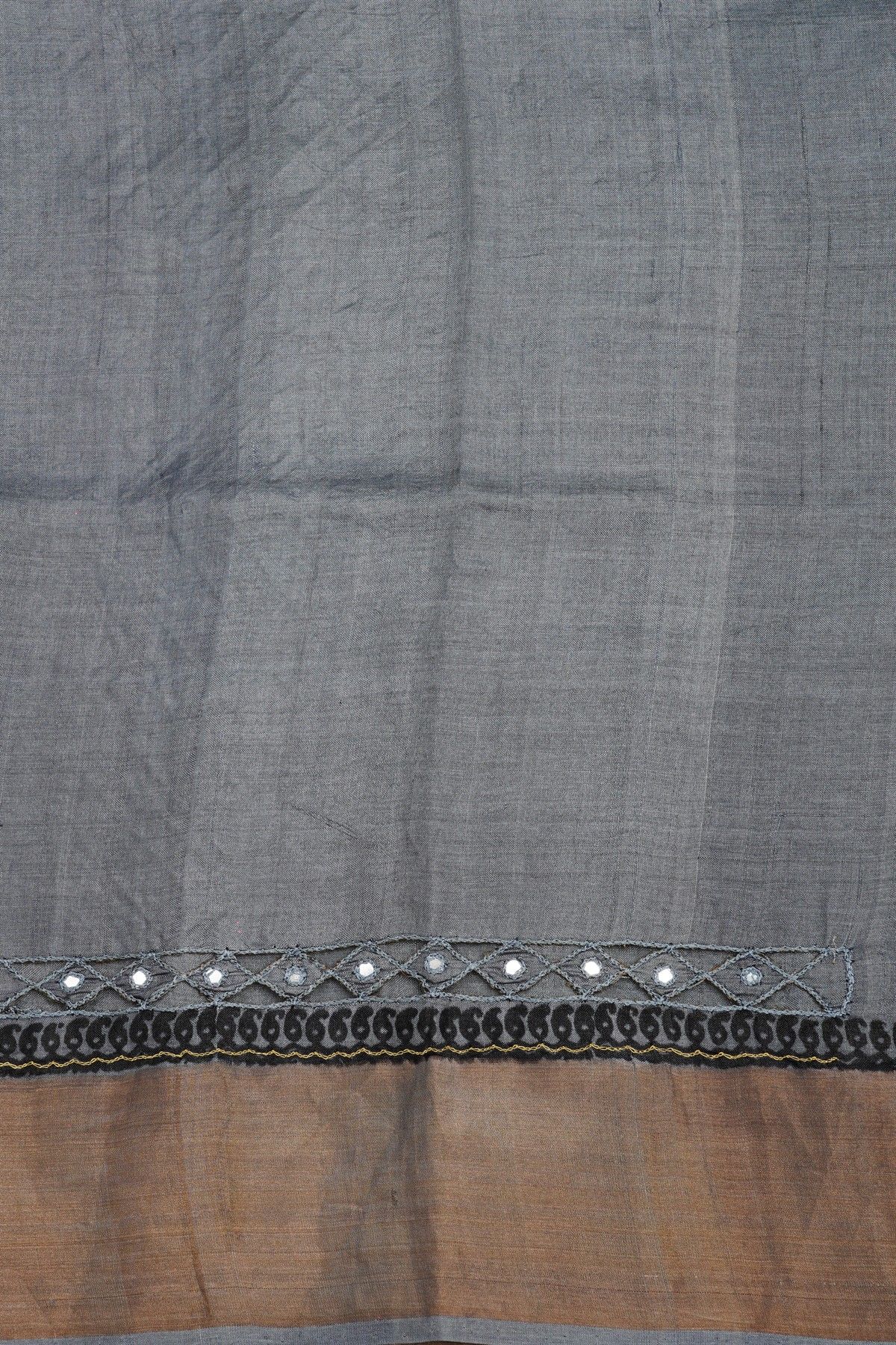 Fancy Tussar Cream Saree