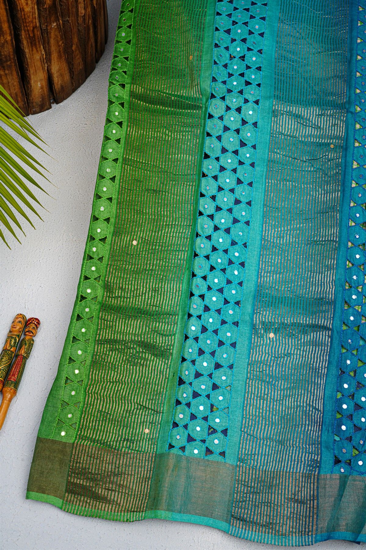 Fancy Tussar Multi Colour Saree