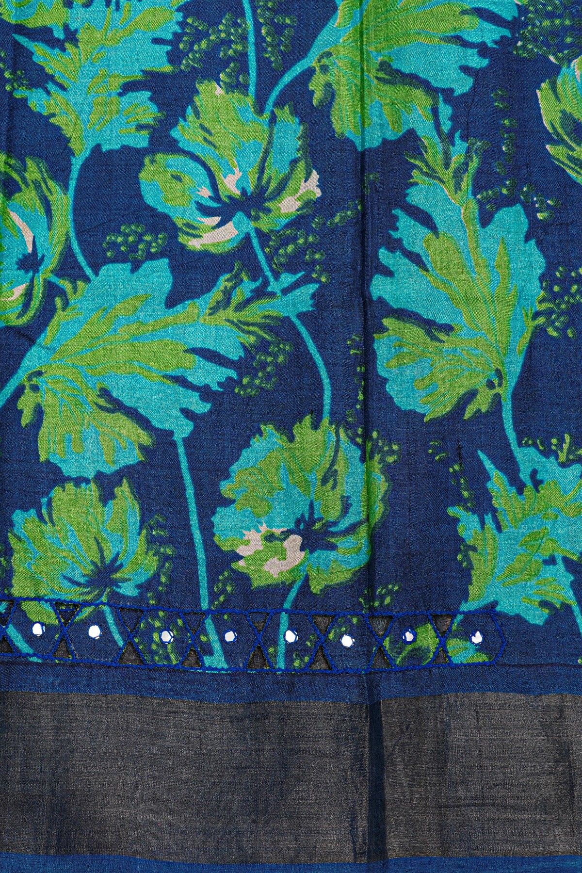 Fancy Tussar Multi Colour Saree