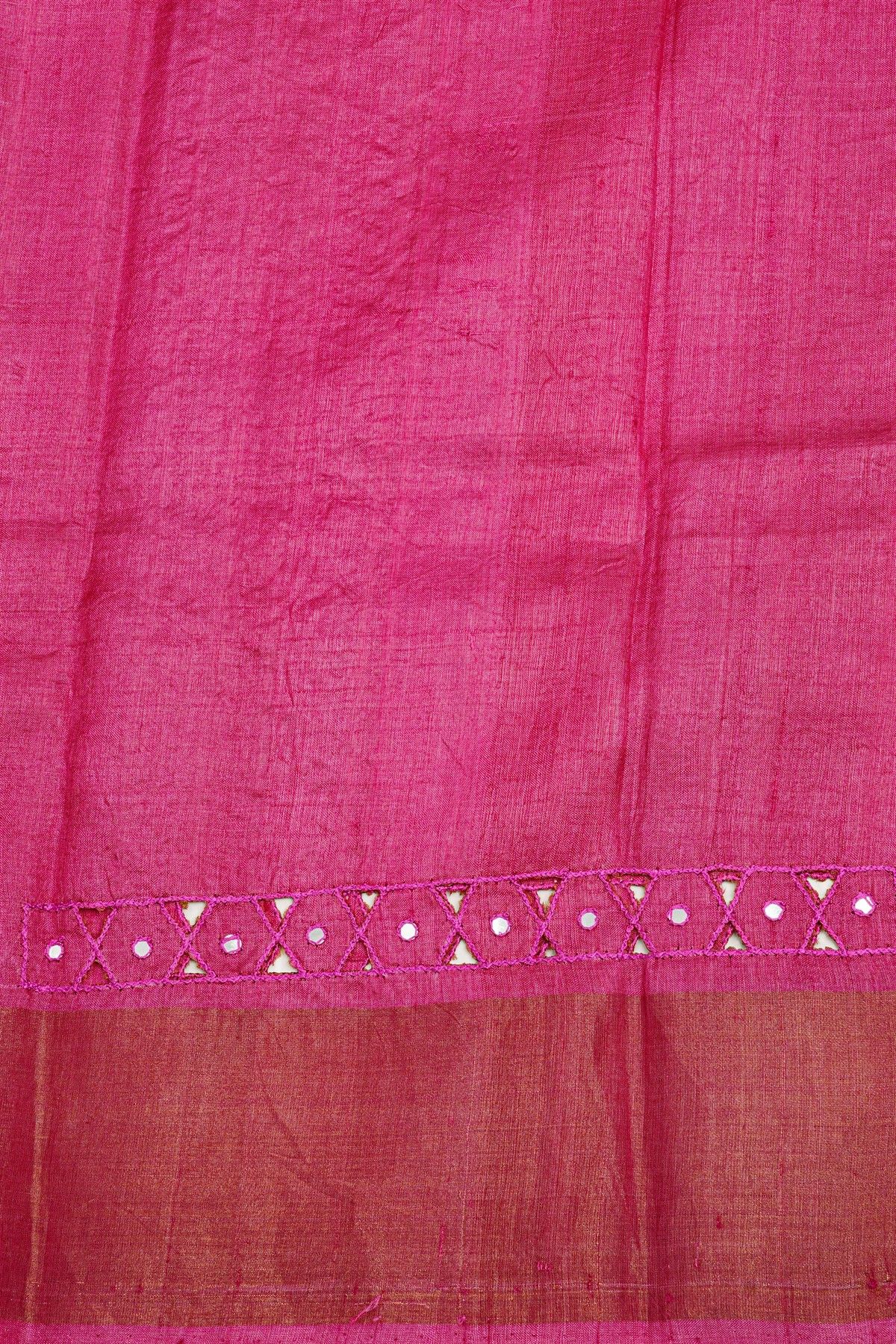 Fancy Tussar Royal Blue Saree