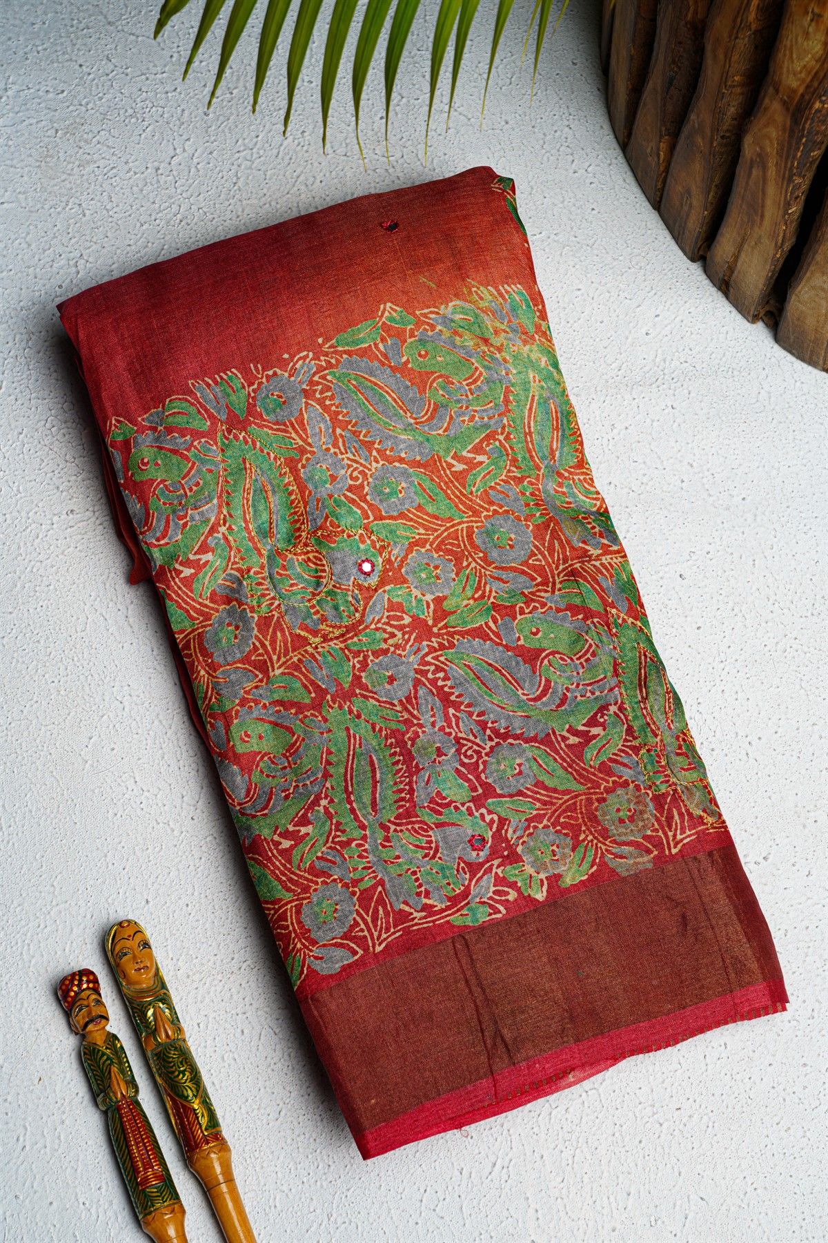 Fancy Tussar Dual Colour Saree