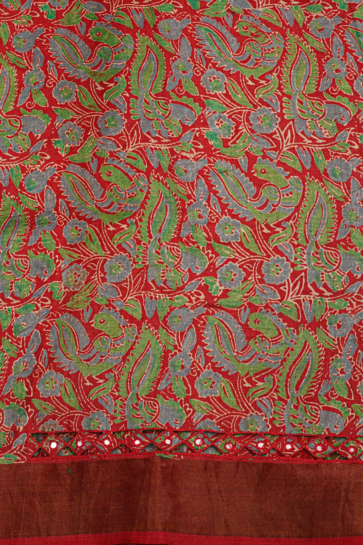 Fancy Tussar Dual Colour Saree